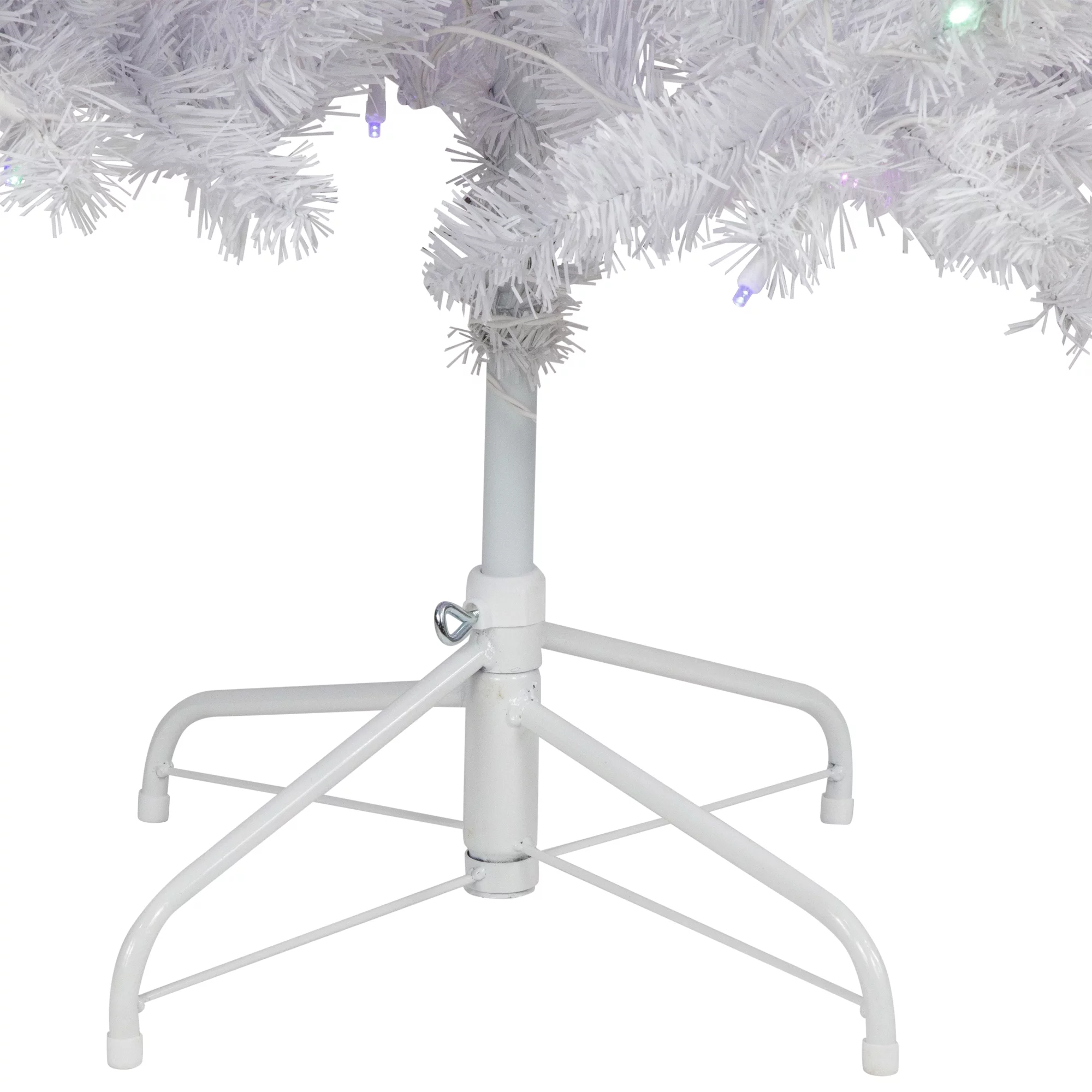 Northlight 7.5' Prelit Artificial Christmas Tree White Winston Pine - Multi LED Lights