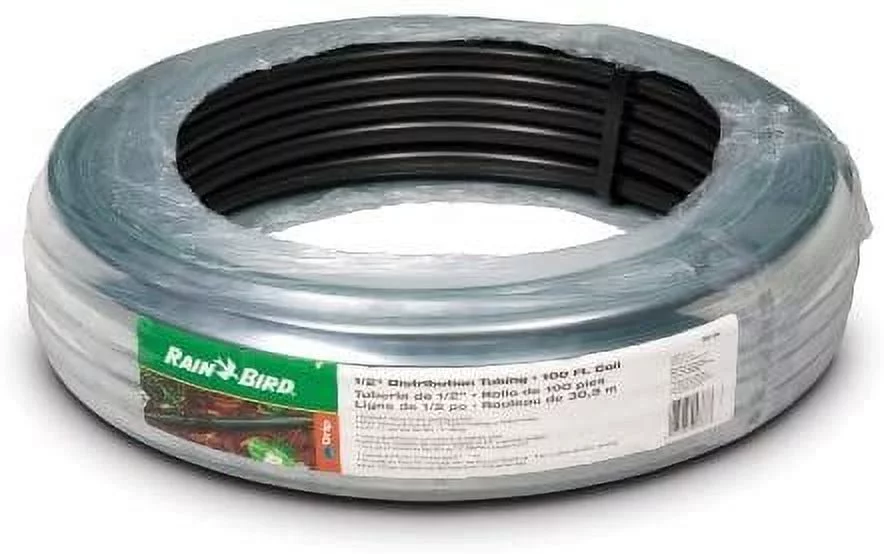 Rain Bird T63100-BULK 1/2-Inch 100-Feet Landscape Dripline System Blank Tubing Roll Garden, Lawn, Supply, Maintenance