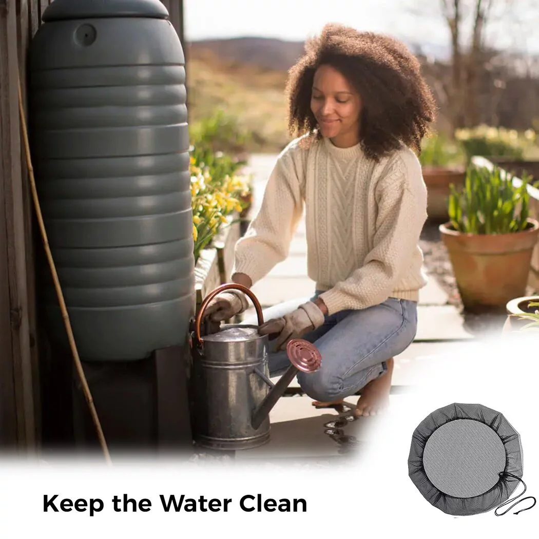 Water Collection Buckets Cover: 3PCS Rain Barrel Netting Screen Rain Barrels Net