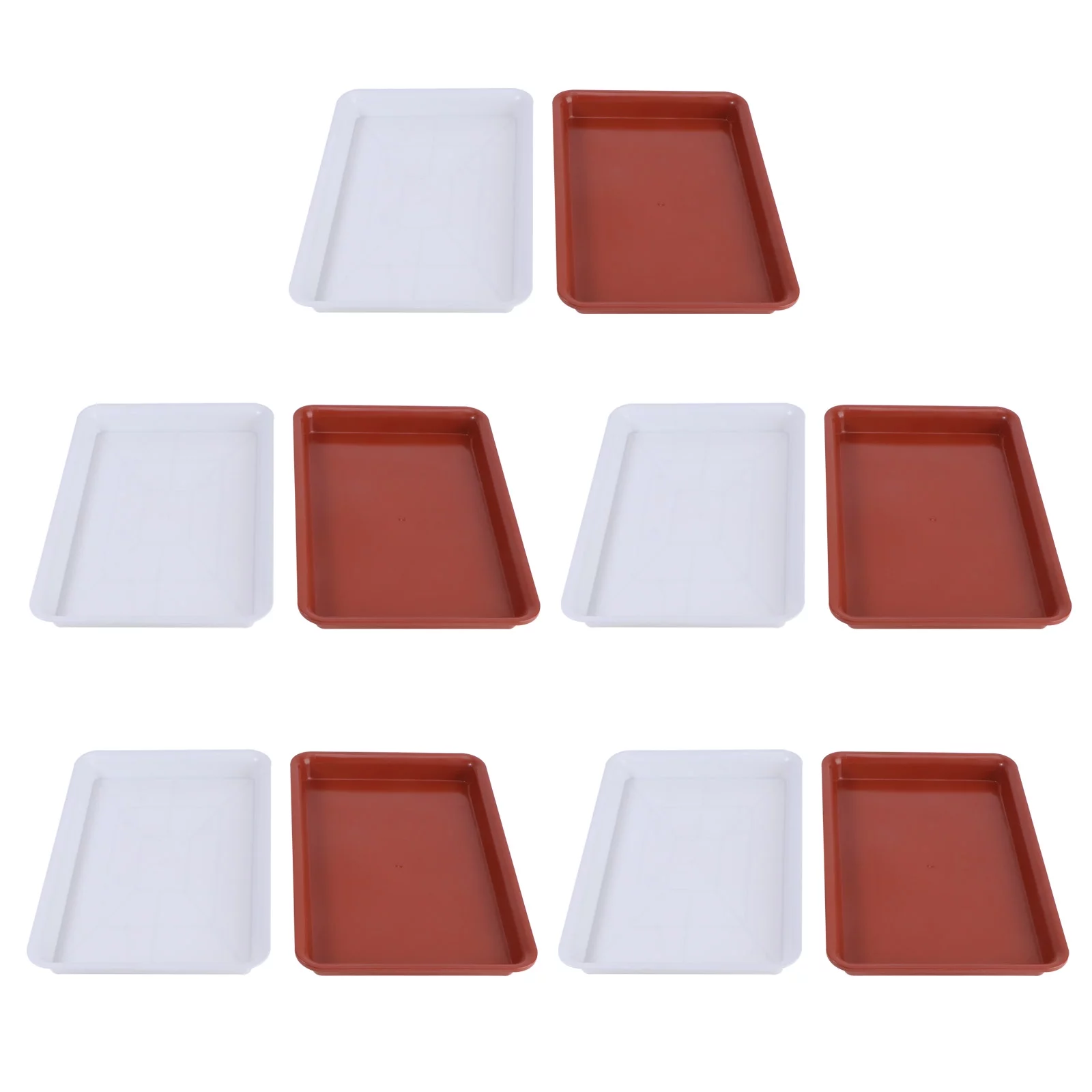 NUOLUX  Tray Flowerpots Pot Flowerpot Saucer Water Rectangular Plants Plate PlantsTrays Pan Saucers Saucers