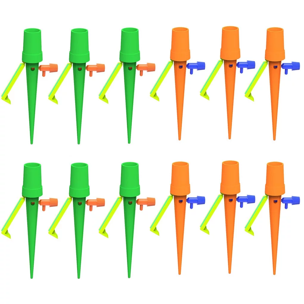 Automatic Watering Spikes Home Garden Flower Pot Self-watering Irrigation System Slow Release, 12pcs
