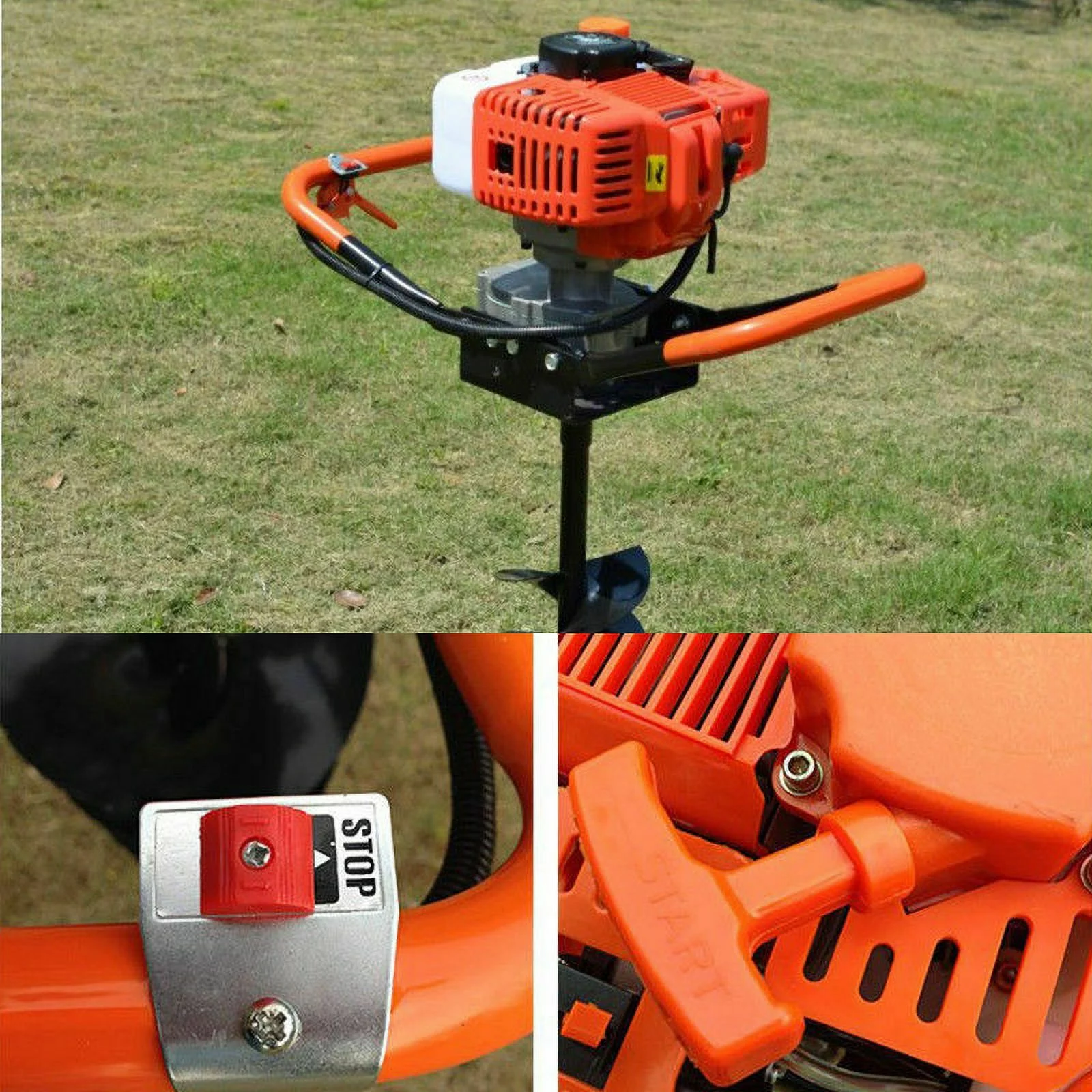 52CC/71CC Auger Post Hole Gas Powered Earth Auger Digger Fence Ground Drill Kit