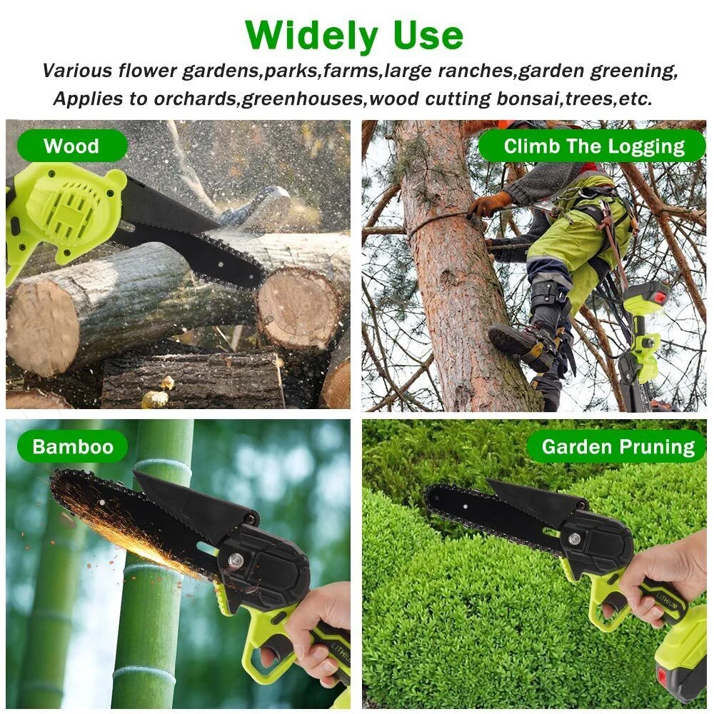 6in Mini Handheld Electric Chainsaw 6