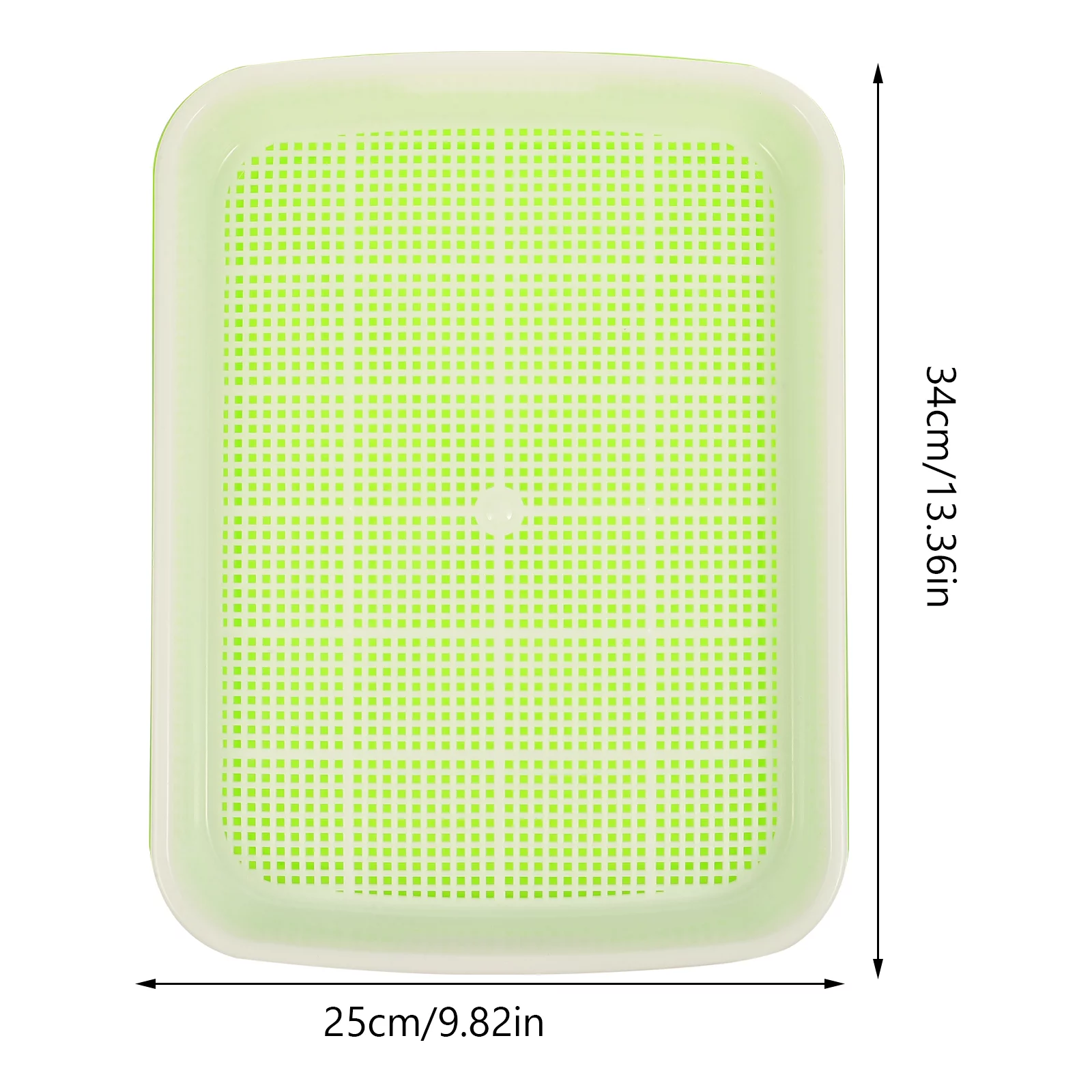 3Pcs Premium Nursery Tray Hydroponic Germinating Tray Garden Plastic Nursery Tray