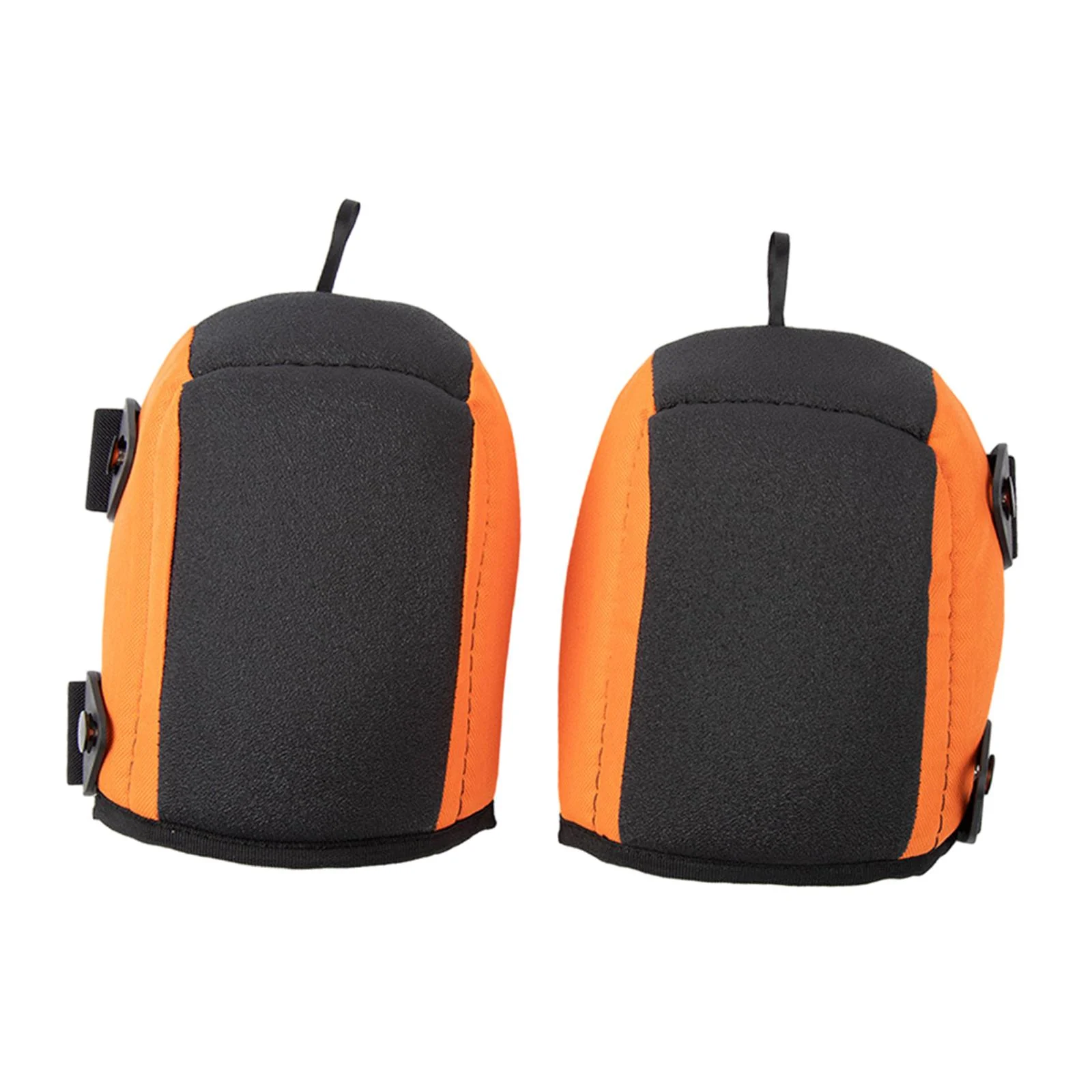 figatia Roofing Flooring Knee Pads Thick Soft Padding Adjustable Straps Kneeling Pads Foam Cushion for Homeowners Durable Accessories Orange