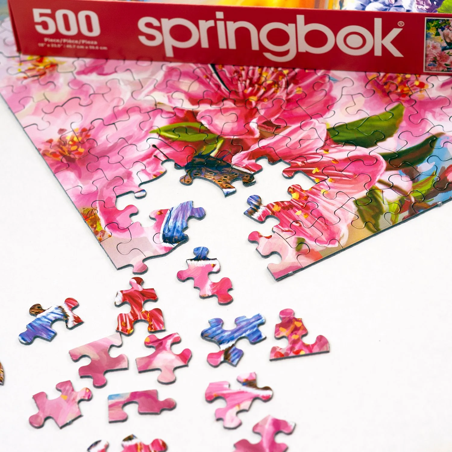 Springbok Hummingbirds - 500 Piece Jigsaw Puzzle - Made in USA - Unique Cut Pieces