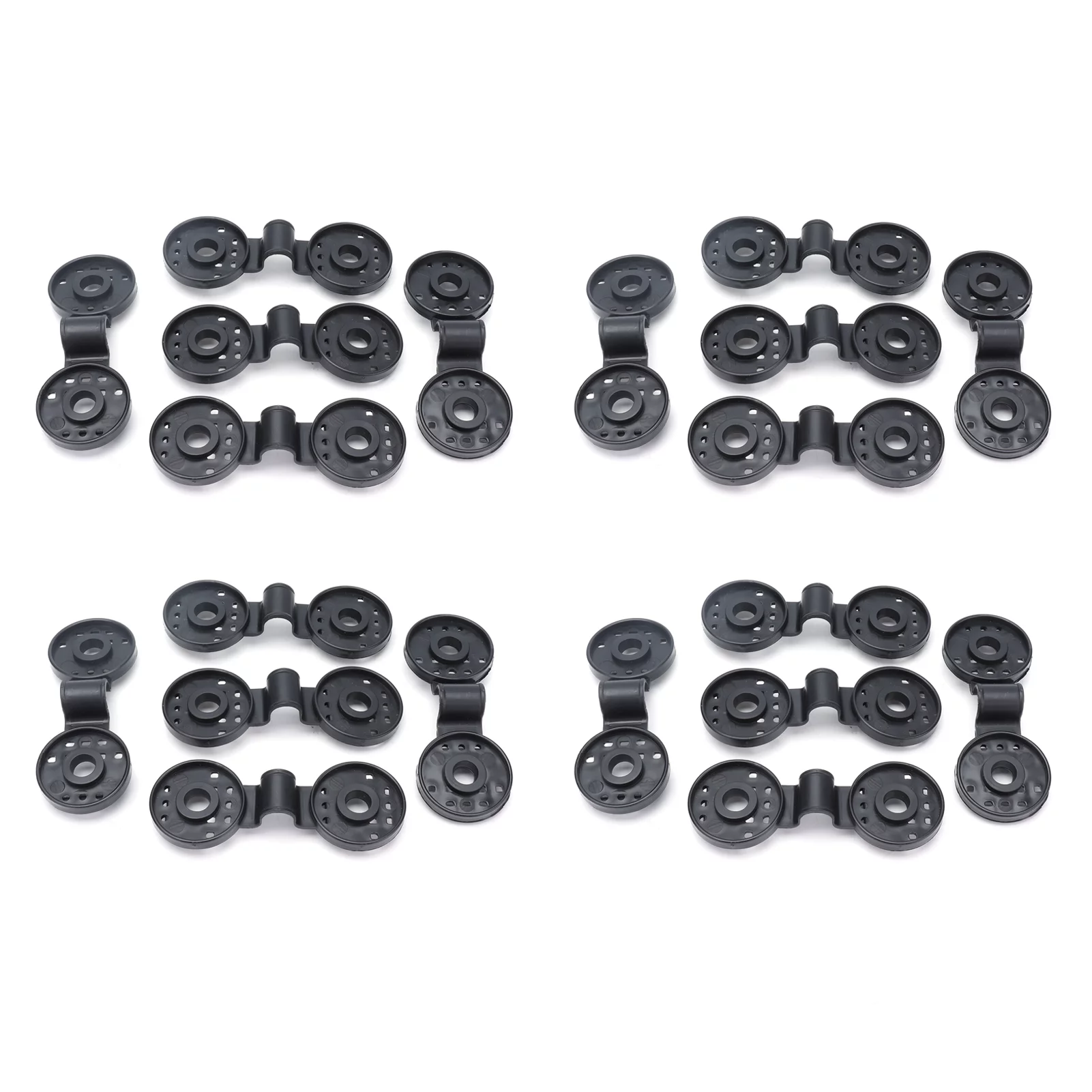 20Pcs Shading Net Clips Black Sunshade Cloth Fasteners Greenhouse Clamps Tools Accessories