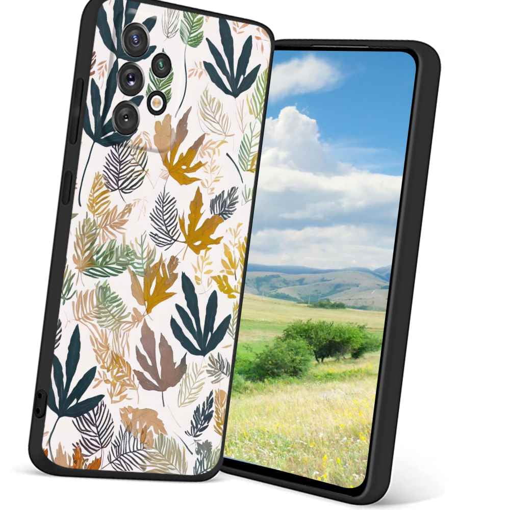 Leaves-163 Phone Case, Degined for Samsung Galaxy A32 5G Case Men Women, Flexible Silicone Shockproof Case for Samsung Galaxy A32 5G
