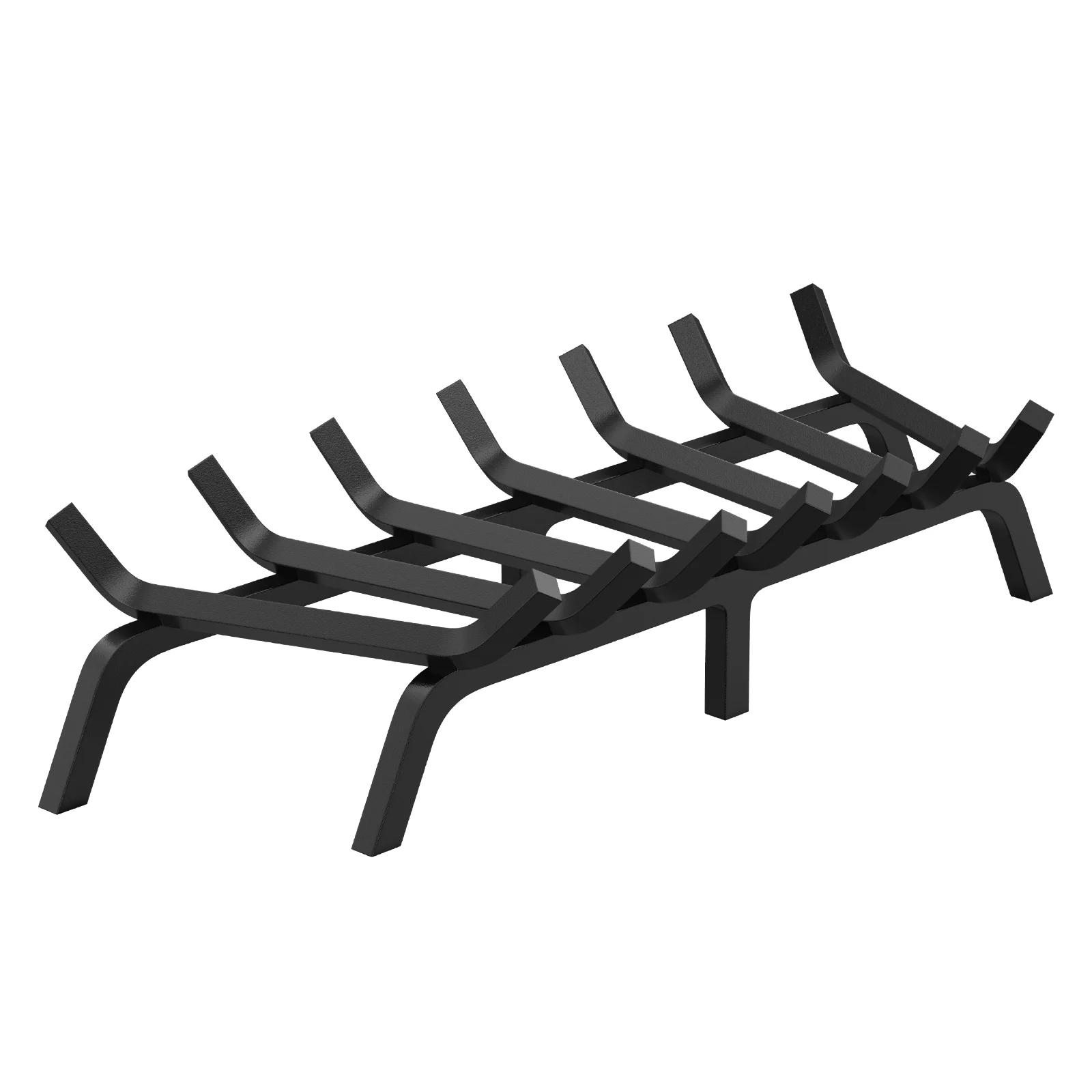 SKYSHALO 30 inch Fireplace Log Grate Powder-coated Steel wood Burning Rack Holder