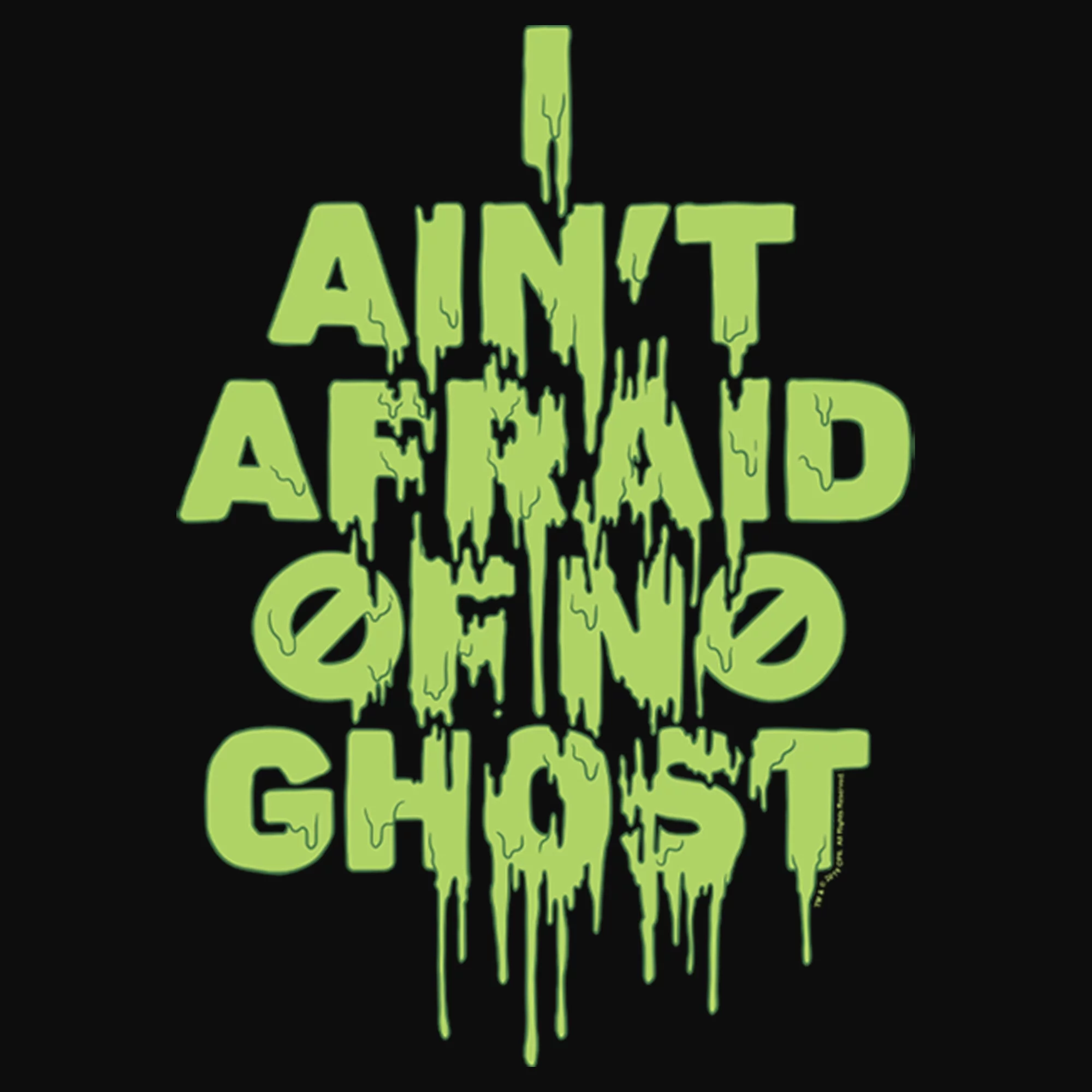 Junior's Ghostbusters I Ain't Afraid of No Ghost Streak  Racerback Tank Top Black Large