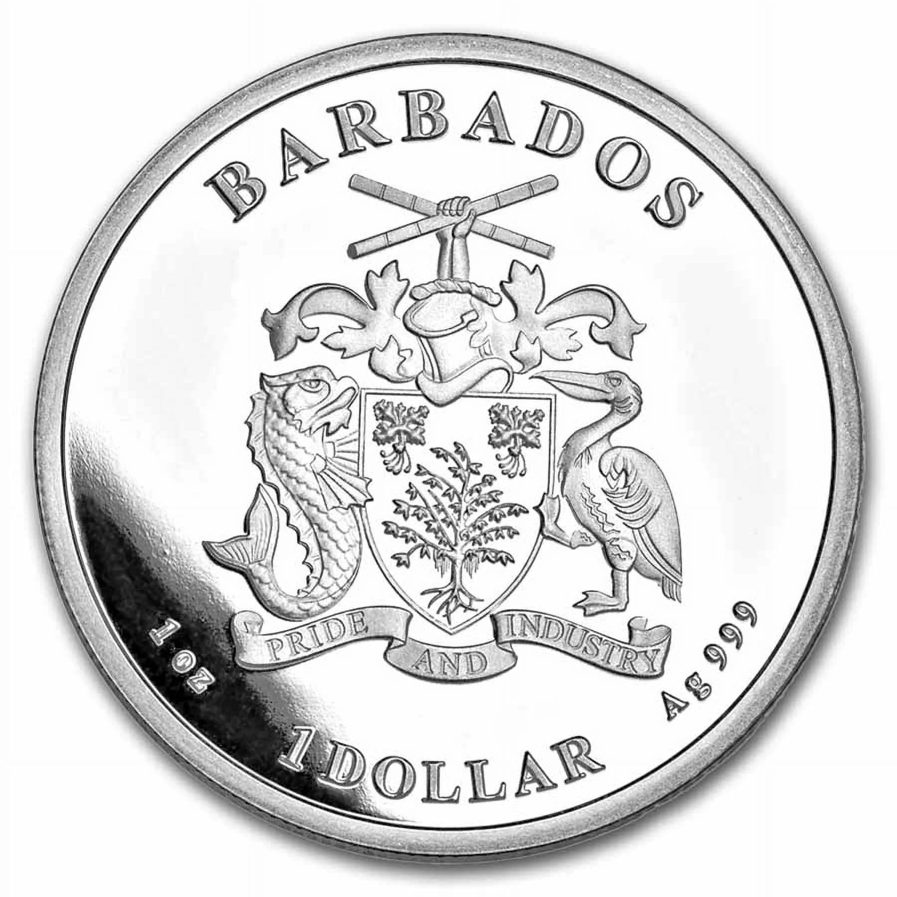 2023 Barbados 1 oz Silver Caribbean Pelican BU