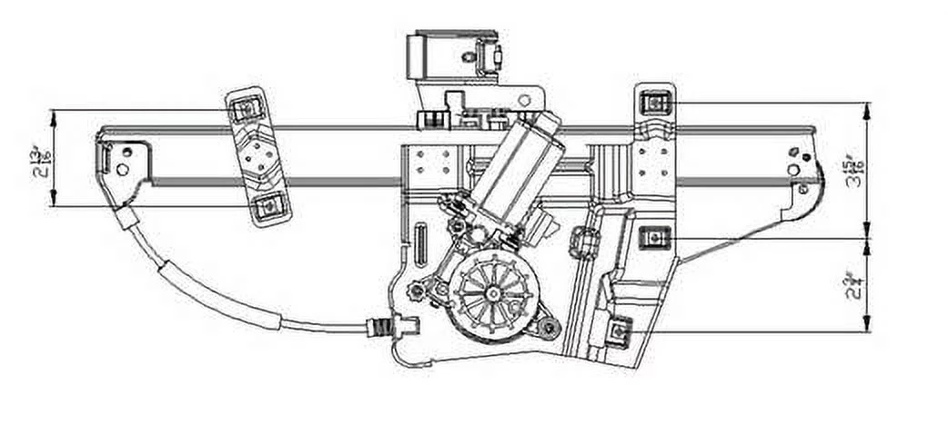 New Front Right Window Regulator Assembly Compatible With Buick Lucerne 2006-2009 2010 2011 By Part Numbers 15292119 15929736 GM1351191