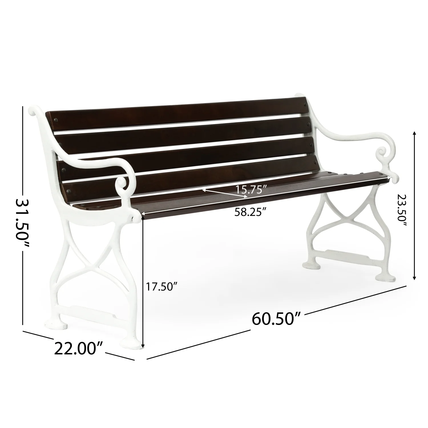 Durable and Weather-resistant Solid Wood Outdoor Seating Bench with Classic Design - Wooden Lounge Chair for Maximum Comfort and Relaxation in Patio  Garden  or Deck Setting  Ideal for En