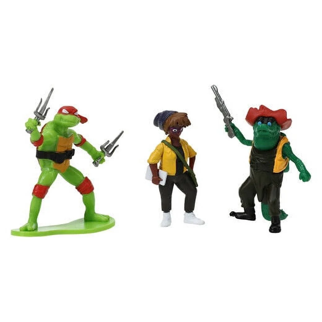 TMNT Mutant Mayhem Ninja Turtles~ 2'' Mini Figures~ Raphael, April & Leatherhead