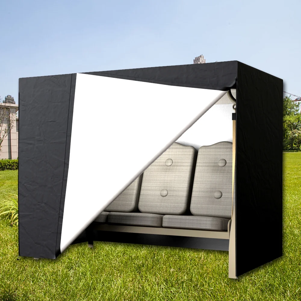 Willstar Garden Swing Waterproof Seat Covers 3 Seater Hammock Cover Furniture Shelter Heavy Duty Dust UV Rain Resistant Protection Cover 170 X 145 X 220cm