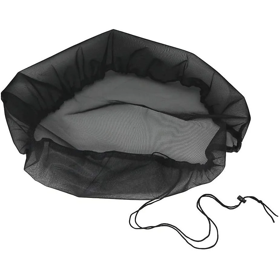 Rain Barrel Mesh Cover With Drawstring, Water Collection Bucket Net Cover, Rain Butts Cover (95cm Diameter)