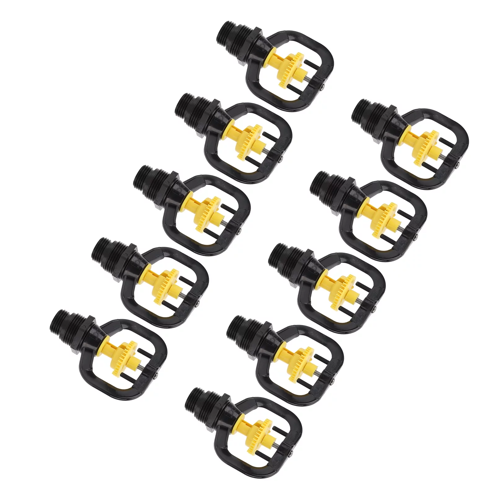 YUMILI Garden Irrigation Sprinklers - 10PCS Refraction Micro Atomizing Nozzle Rotating Sprinkler Garden Irrigation Rotating Misting Nozzle G1/2 G3/4 Male Thread