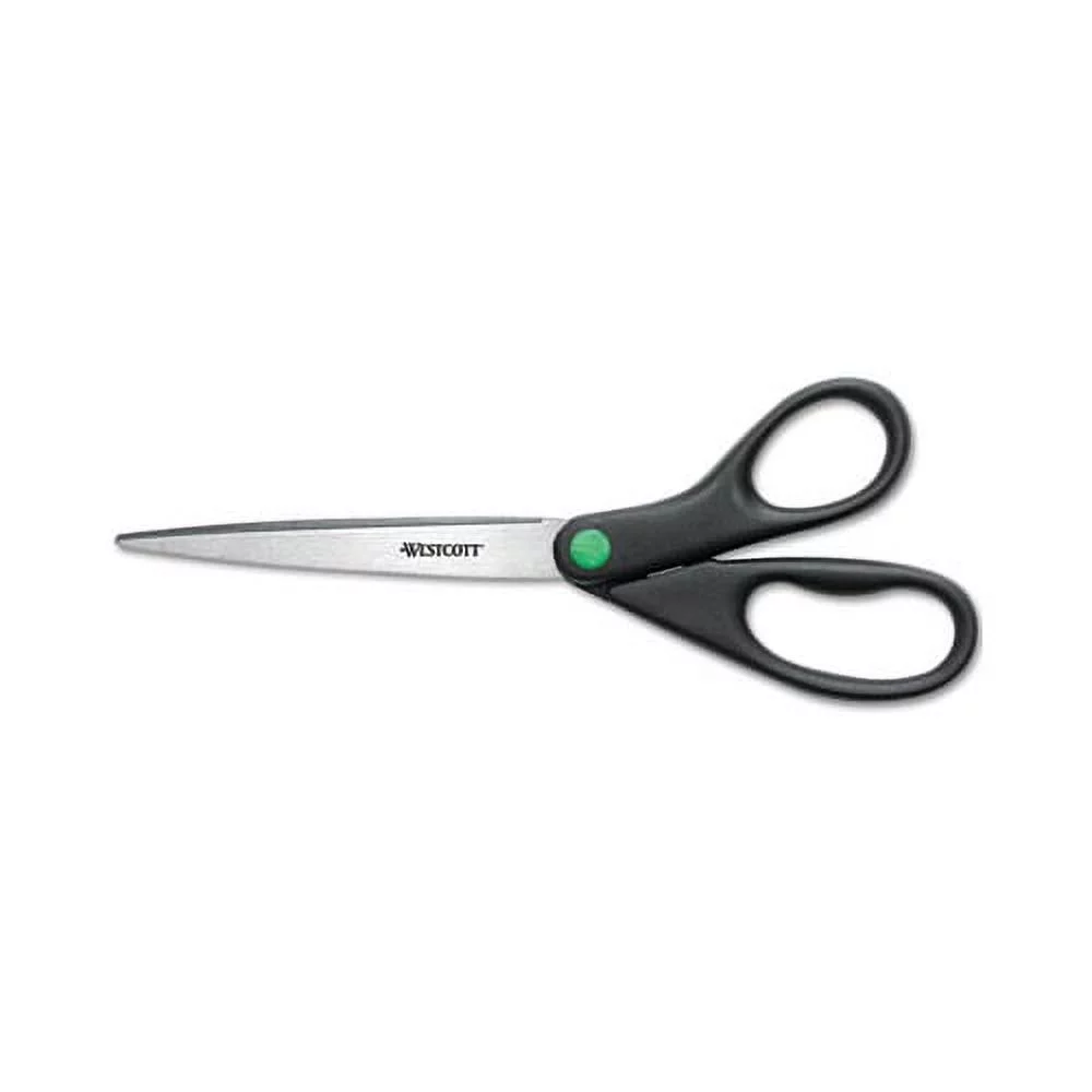 KleenEarth Scissors 9" Long, 3.75" Cut Length, Black Straight Handle