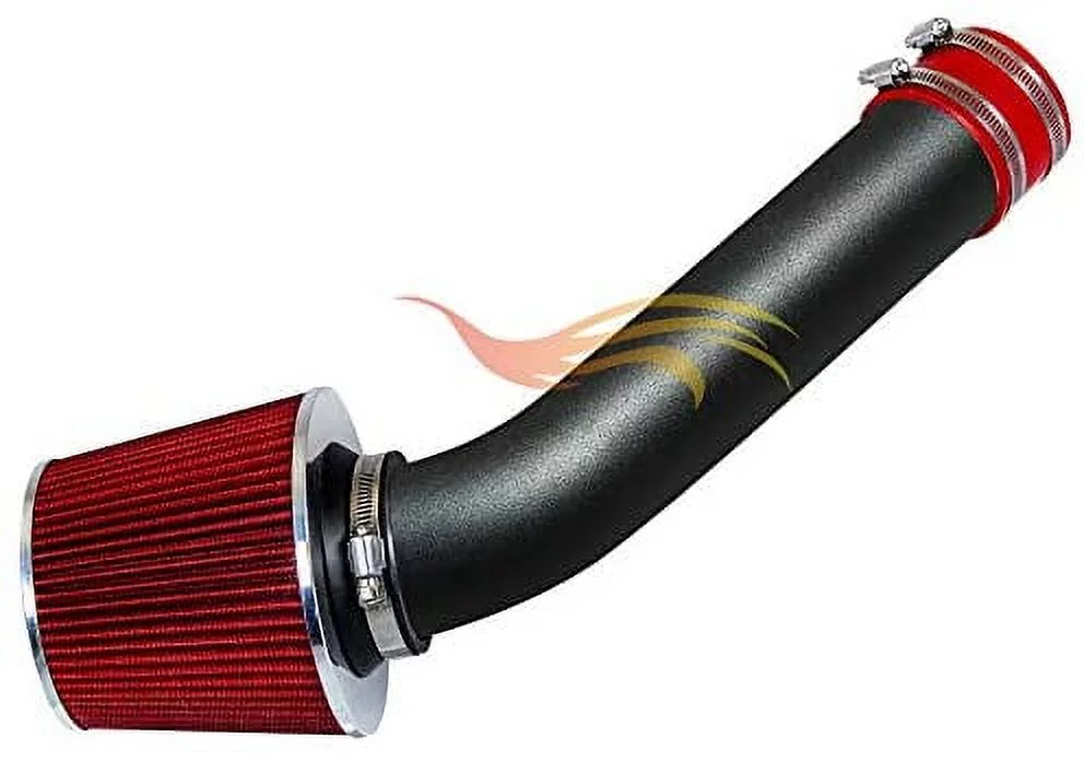 RW SERIES - MATTE BLACK PIPE RED - SHORT RAM INTAKE Compatible For 98-02 CHEVY CAVALIER/PONTIAC SUNFIRE