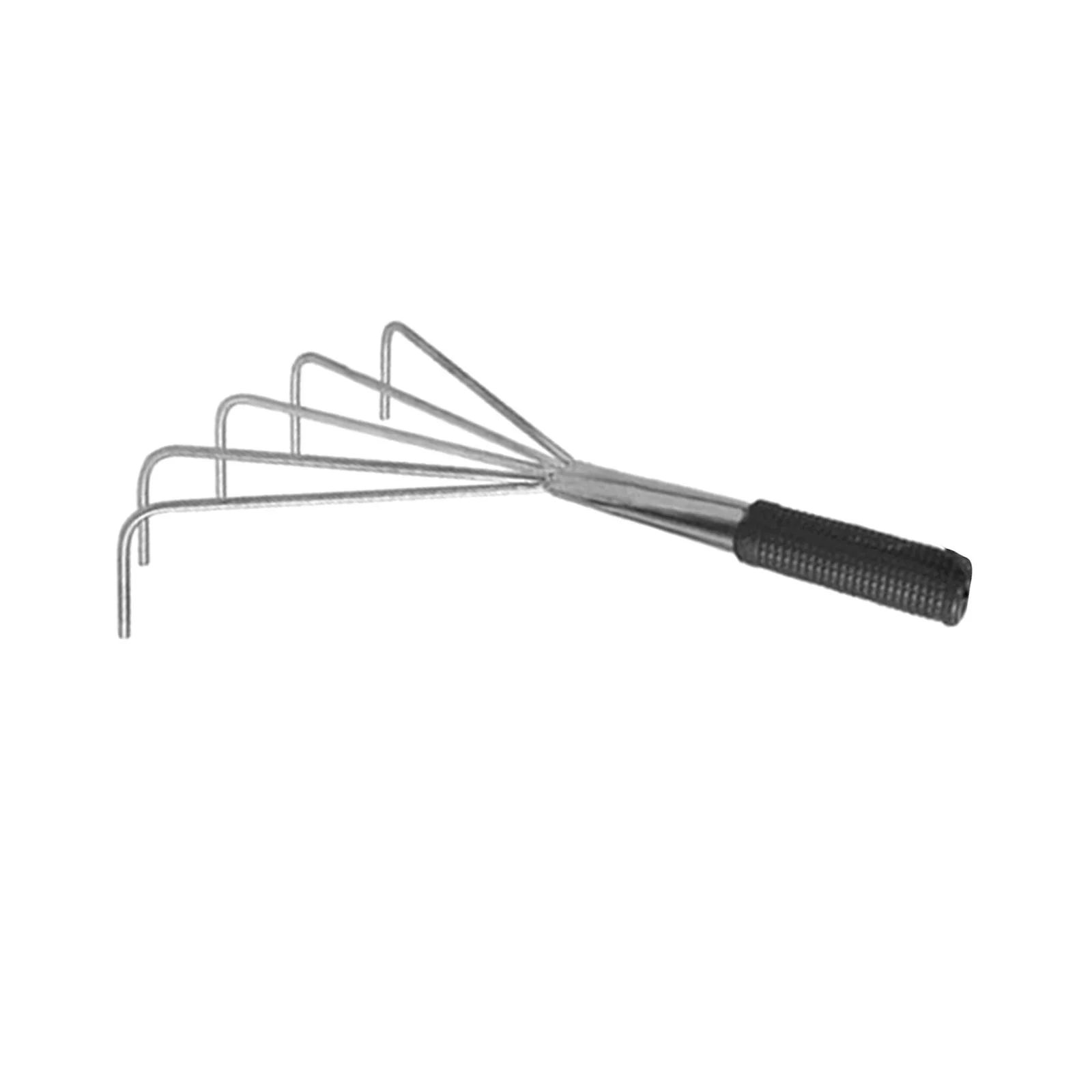 SunniMix Gardening Hand Rake Grass Rake for Weeding Sweep Picking up Leaves Lawn Leaf Handle length 17cm
