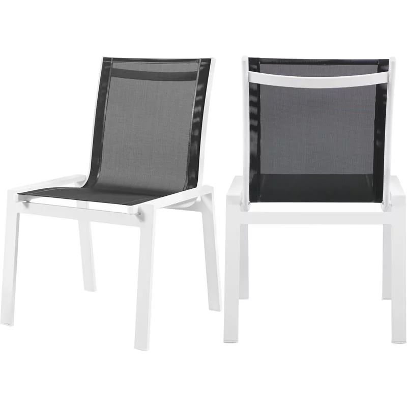 Meridian Furniture Nizuc Black Outdoor Patio Dining Chair (Set of 2)