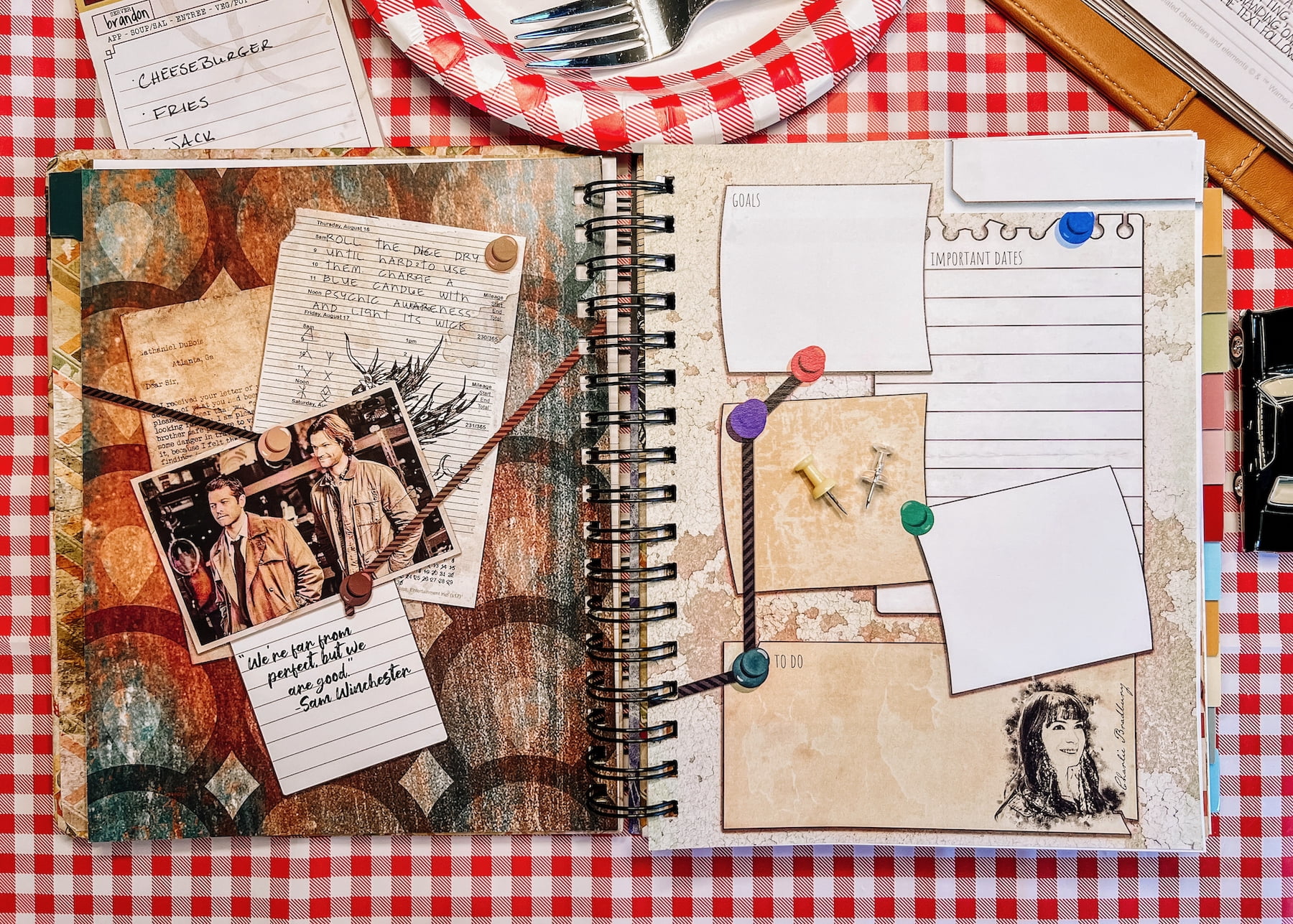 Conquest Journals Supernatural Undated Spiral Planner