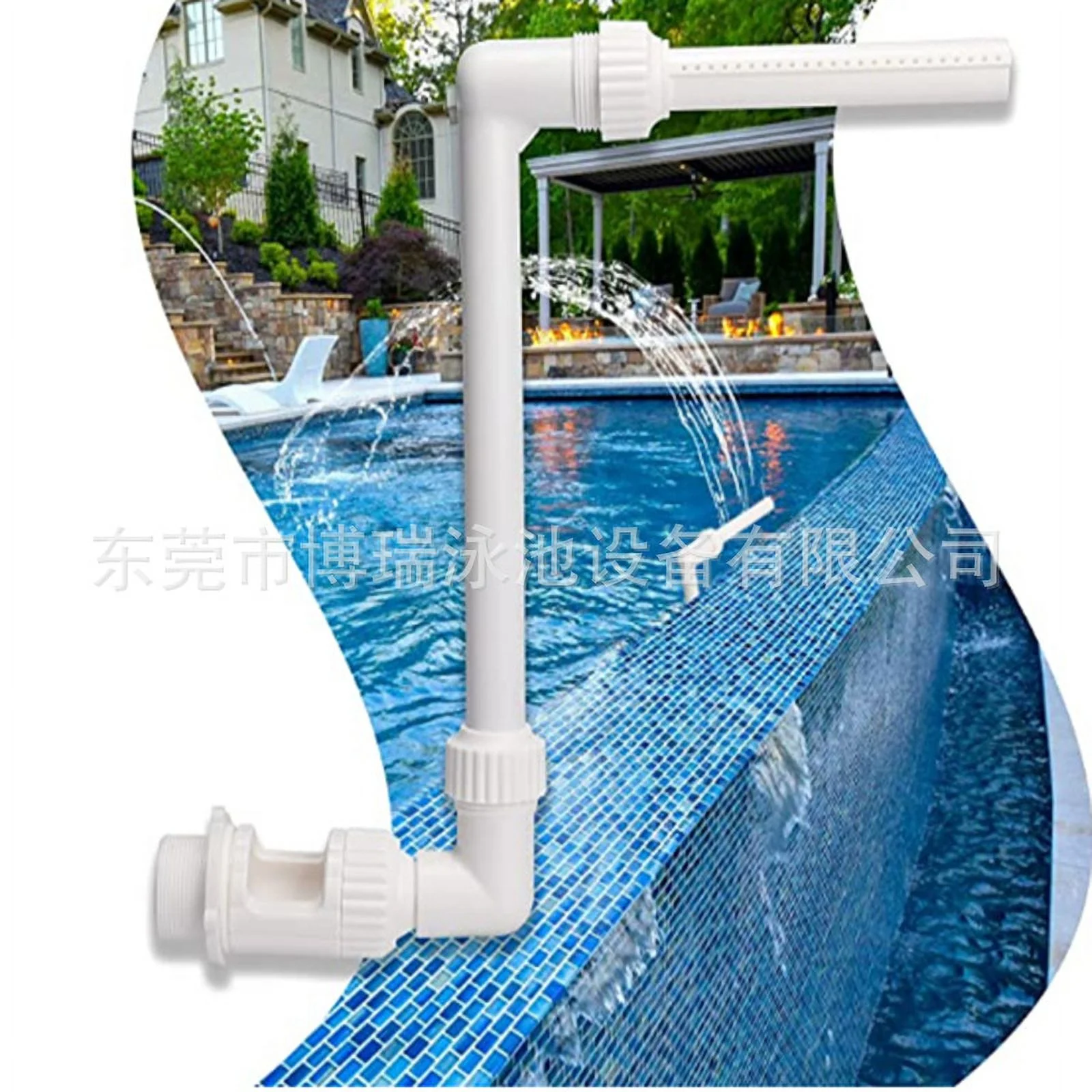 LIJCC Swimming Pool Fountain Bracket Pool Spray Pond Adjustable Pool Sprinkler Above Ground Pool Swimming Pool Accessories Pool Chiller Pool Decoration for Water Fun