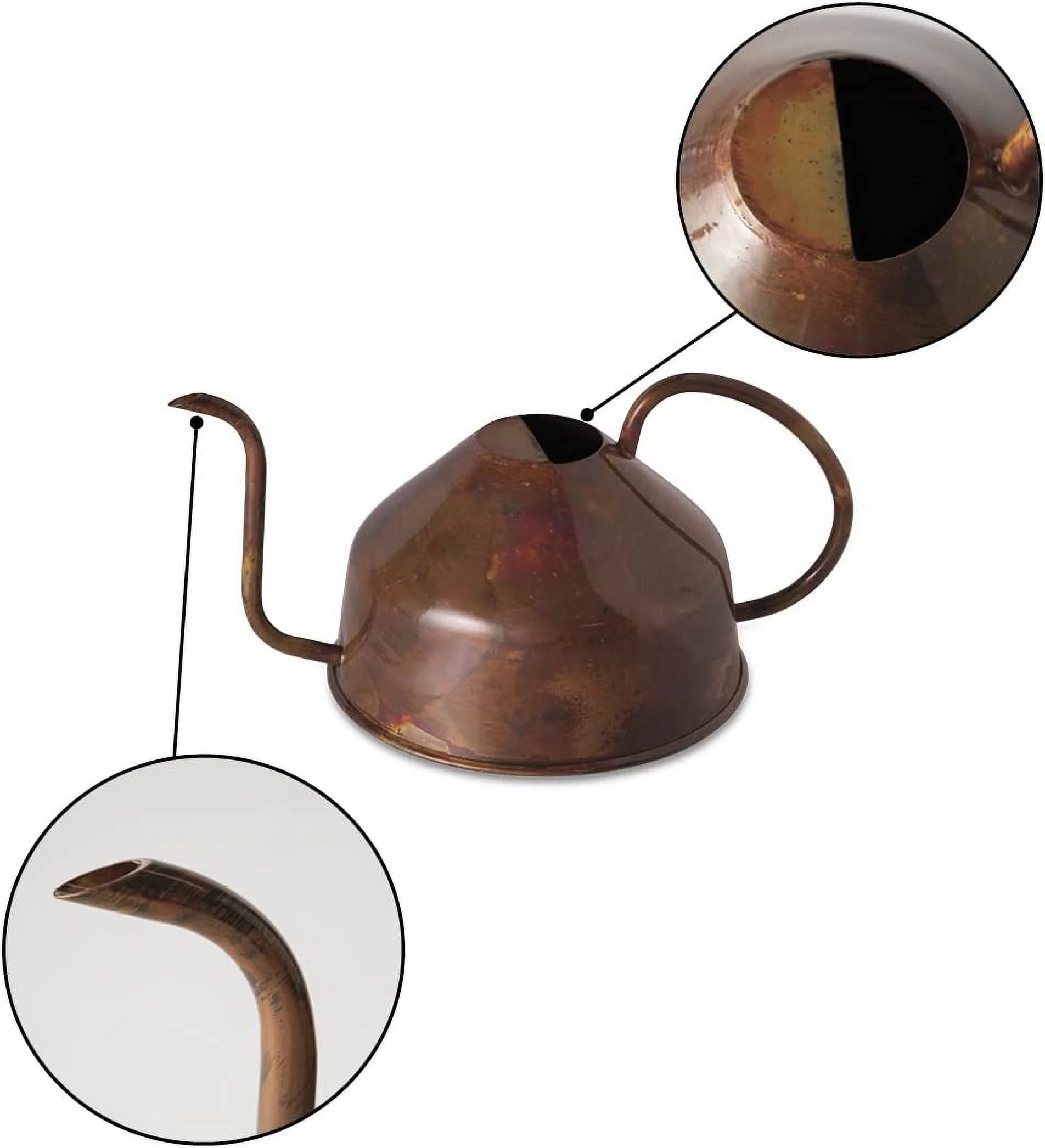 Copper Finish Watering Can, 10