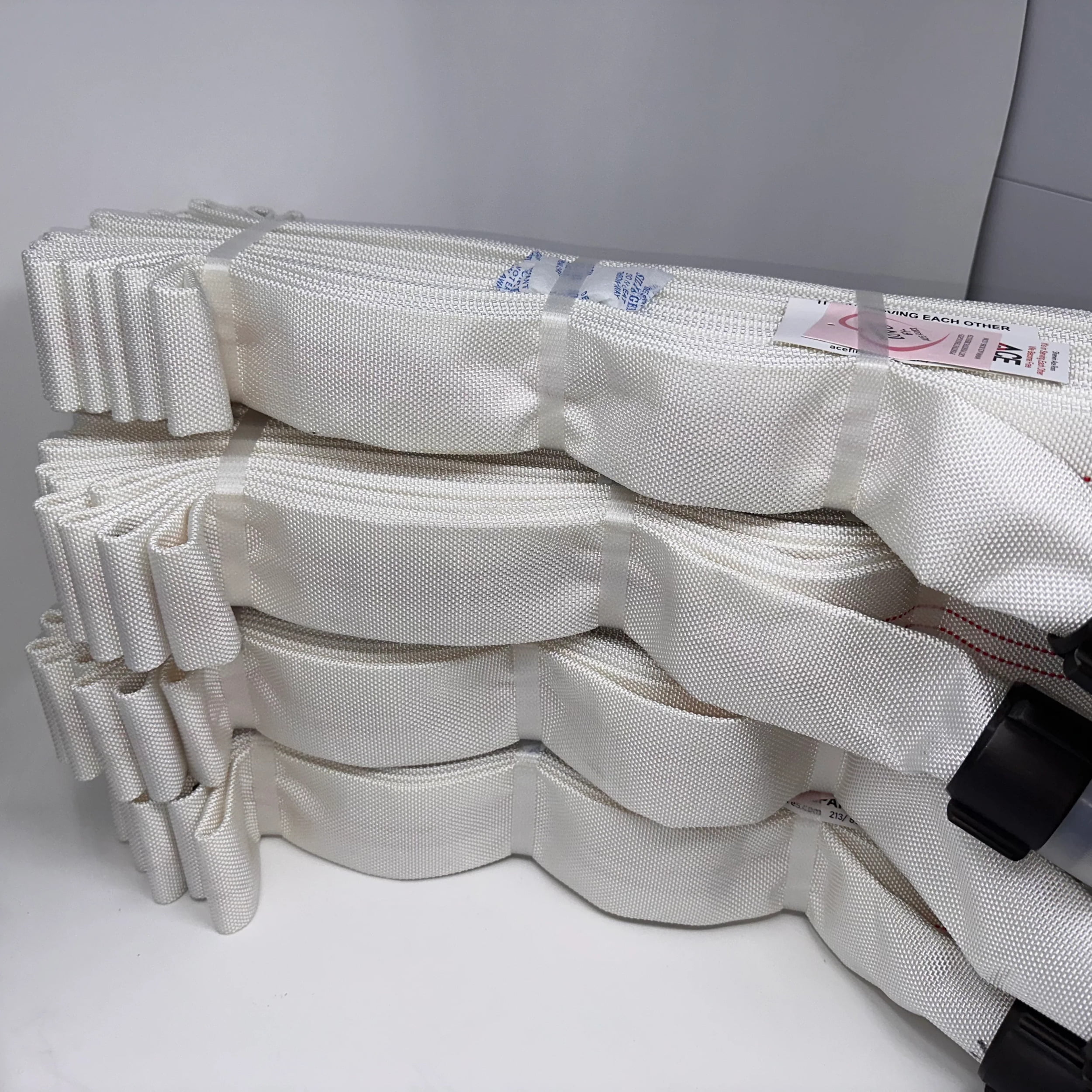 SALE - Fire Cabinet Hose 75' x 1.5 (4 pack), Folded, Pyro-lite Aluminum Couplings, TPU Lining (dated Jan 2023)FM Approved