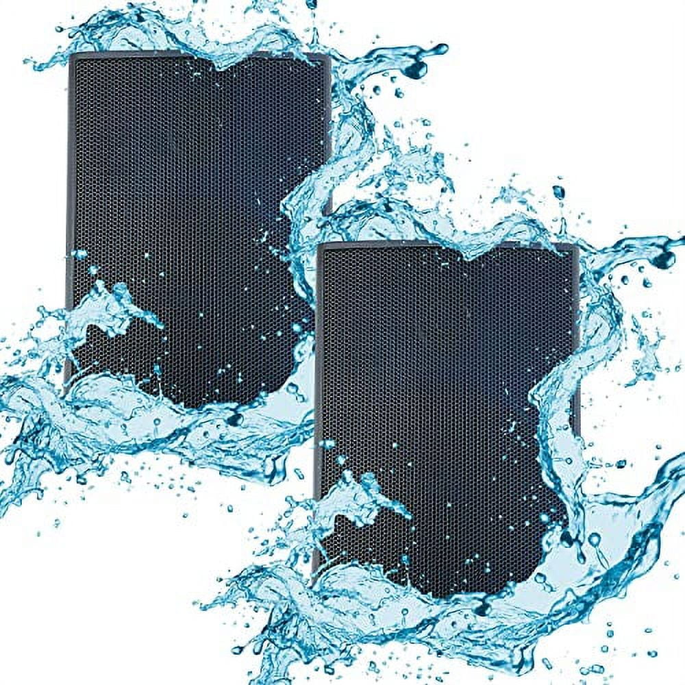 5 Core 4 Inch Outdoor Indoor Speaker 2 Way Pair 20W 8 Ω High Performance Powerful Bass with Effortless Wall Mounting Swivel, All Weather Resistance, Stereo Sound for Garage Home Black 13T BLK 1PK