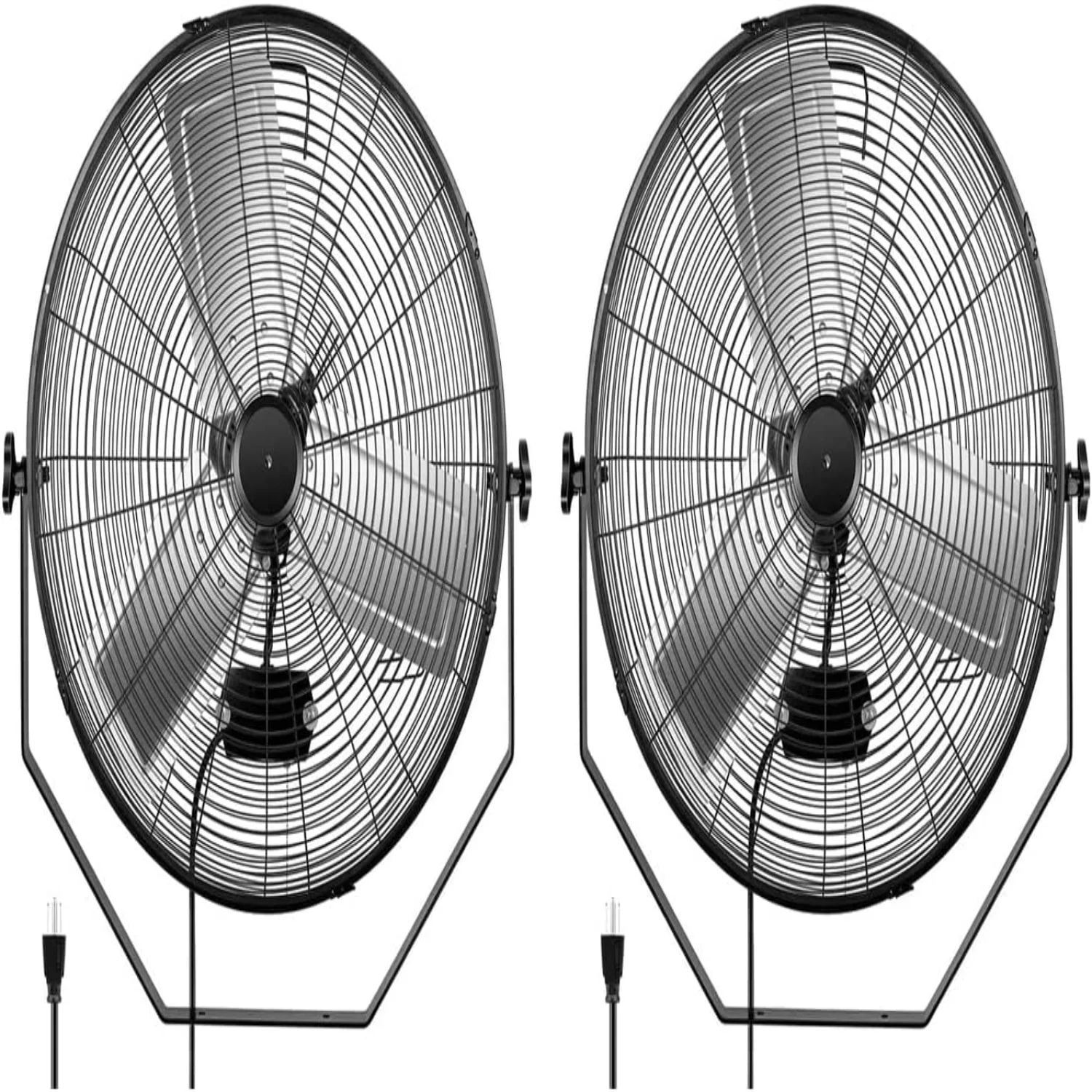18 Inch Industrial Wall Mount Fan  3 Speed Commercial Ventilation Metal Fan for Warehouse  Greenhouse  Workshop  Patio  Factory and Basement - High Velocity