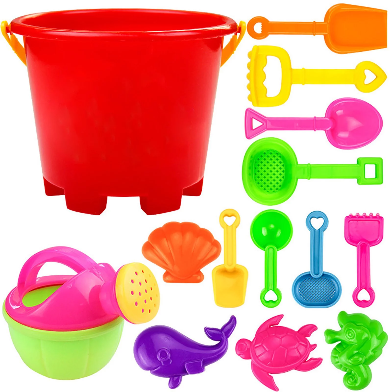 Fanap 14pcs Beach Tools Set Sand Playing Toys Kids Fun Water Beach Seaside Tools Gifts