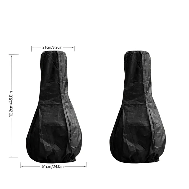 Outdoor Chiminea Cover Waterproof Protective Sleeve Fireplace Cover Camp Heater Bag Heating Covers Warmer Heating Stove Tent