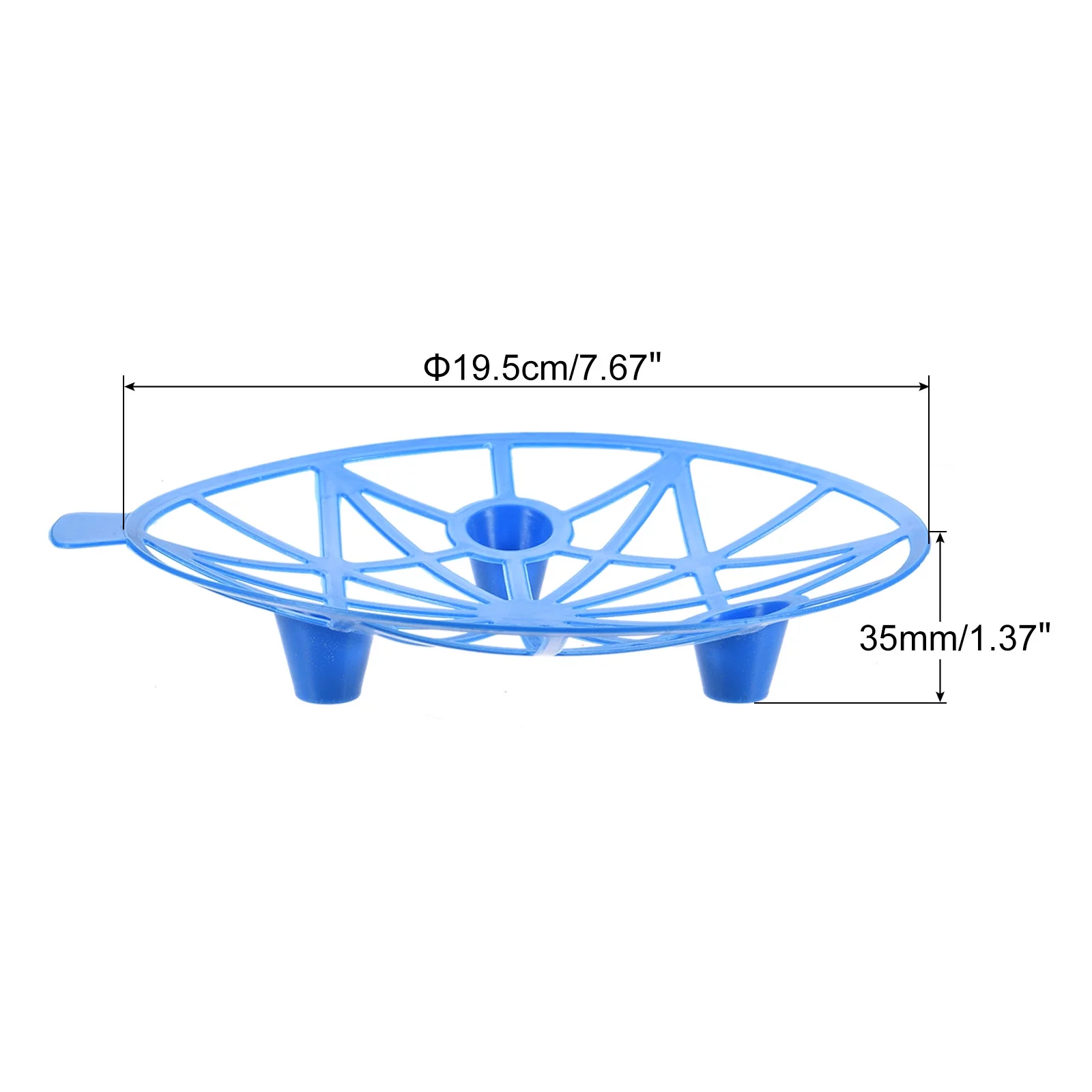 Uxcell Plastic Garden Supports Cage Holder Stand Plant Cradle, Blue 6 Pack