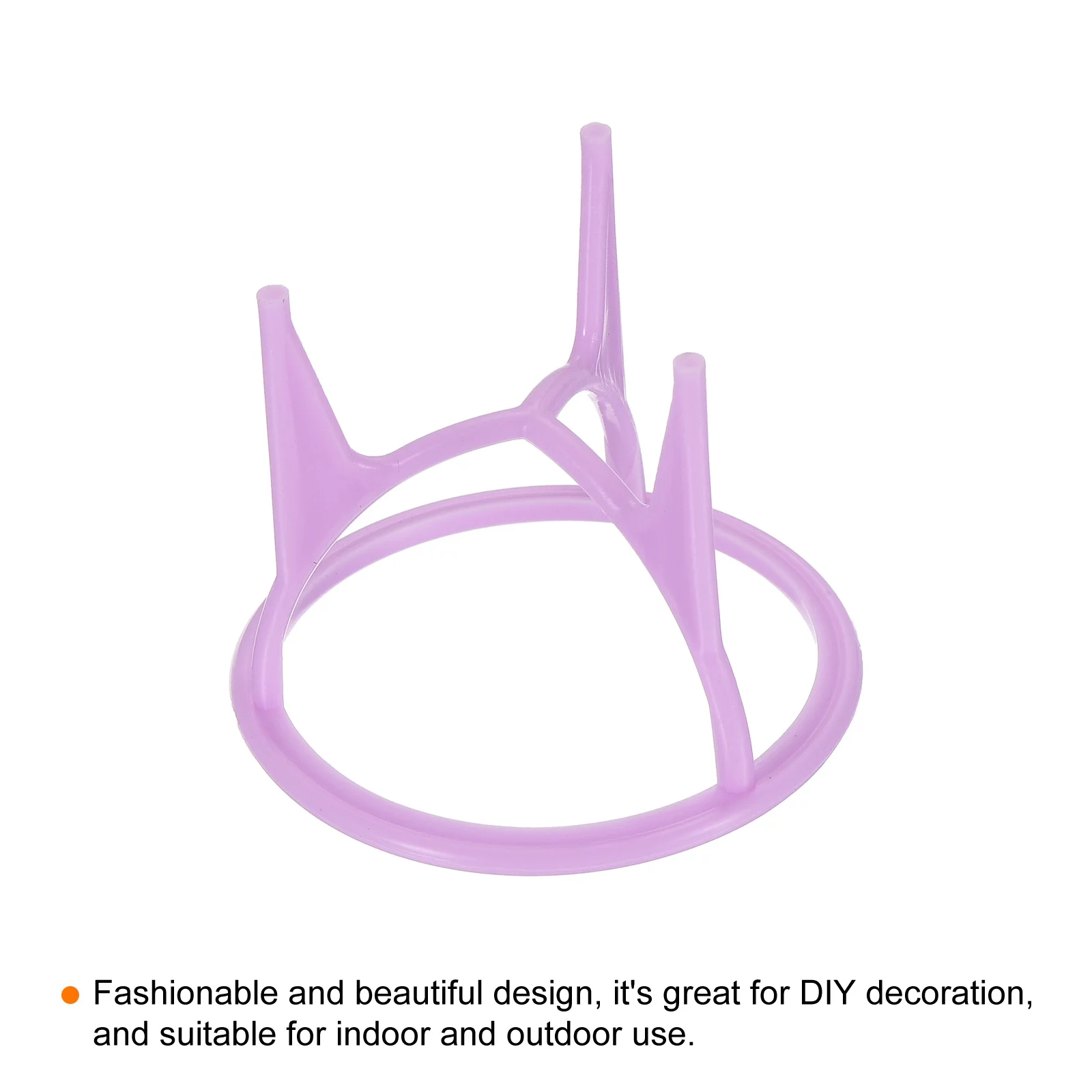 Uxcell Air Plant Stand Holder, Plastic Air Plant Pot Container Tripod Plant Rack, Purple, 20 Pack