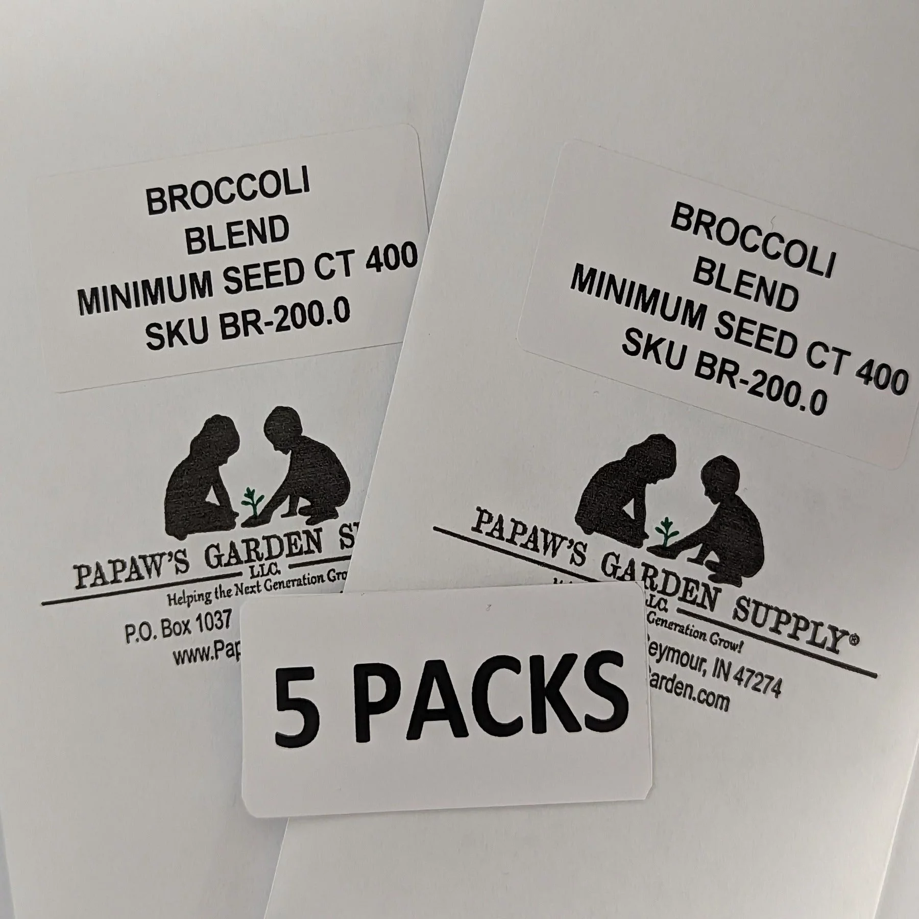 PAPAW'S GARDEN SUPPLY LLC. HELPING THE NEXT GENERATION GROW! Broccoli Bargain Blend 400 Seeds