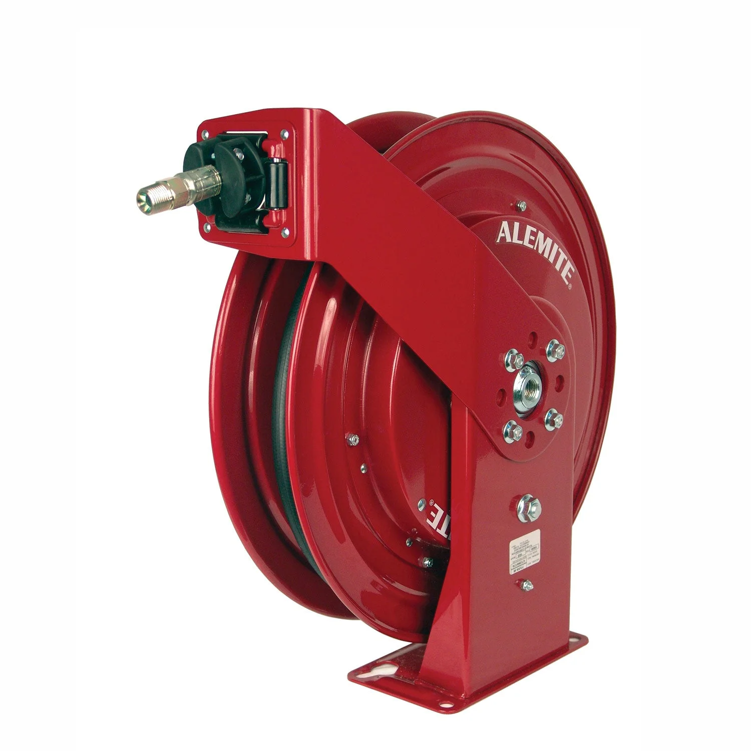Alemite 8078-A Maroon Heavy Duty Grease Hose Reel with 317874-30 Hose