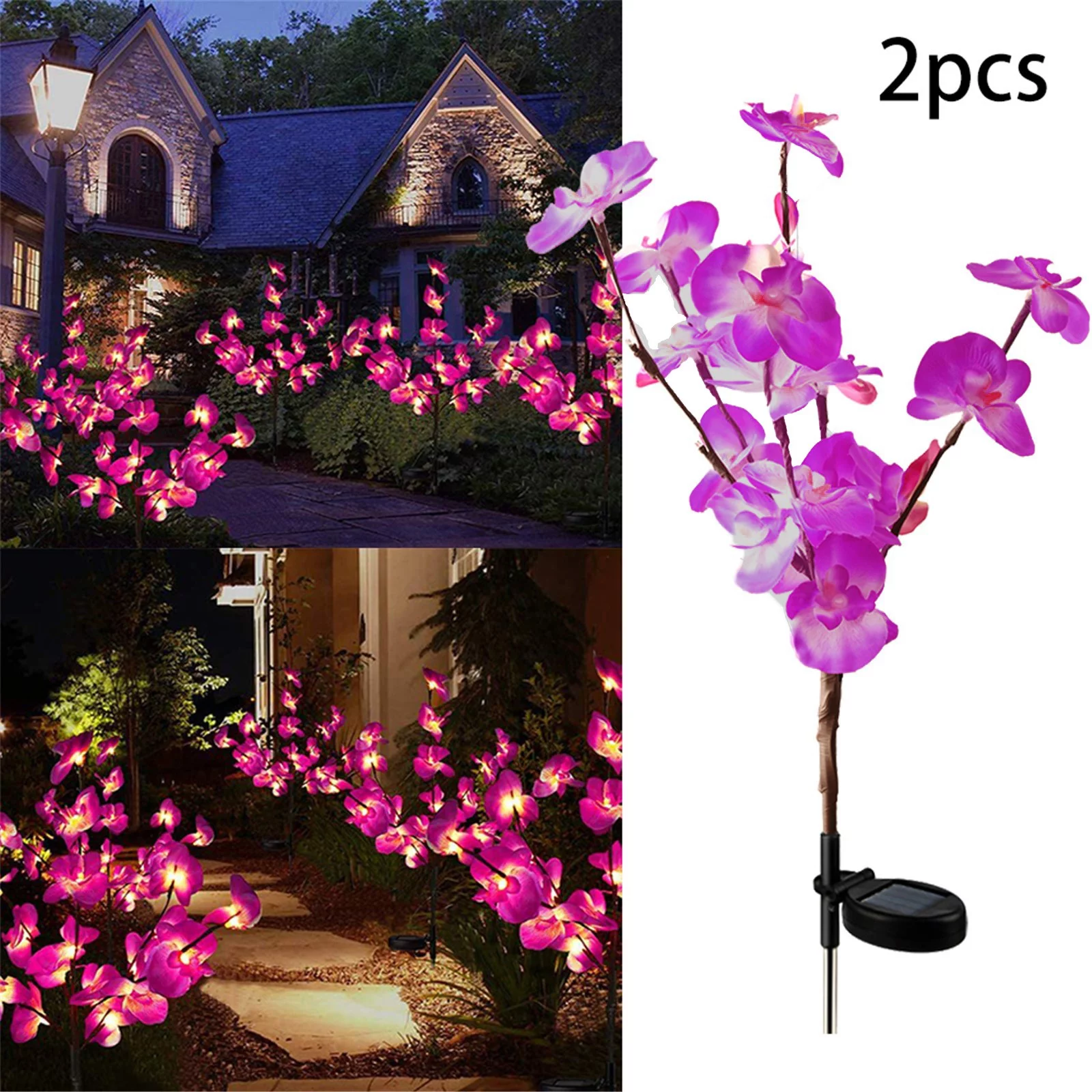 Growing Light Bulbs for Seedlings Solar Orchid Lamp Courtyard Decoration Orchid Tree Branch Lamp Flower Grass Terrace Lamp