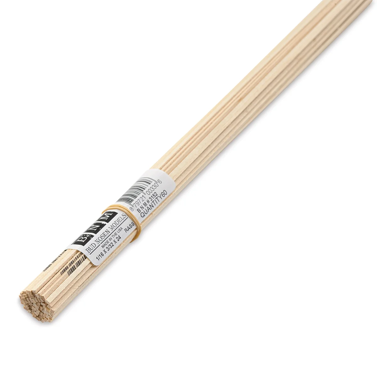 Bud Nosen Basswood Sticks - 1/16