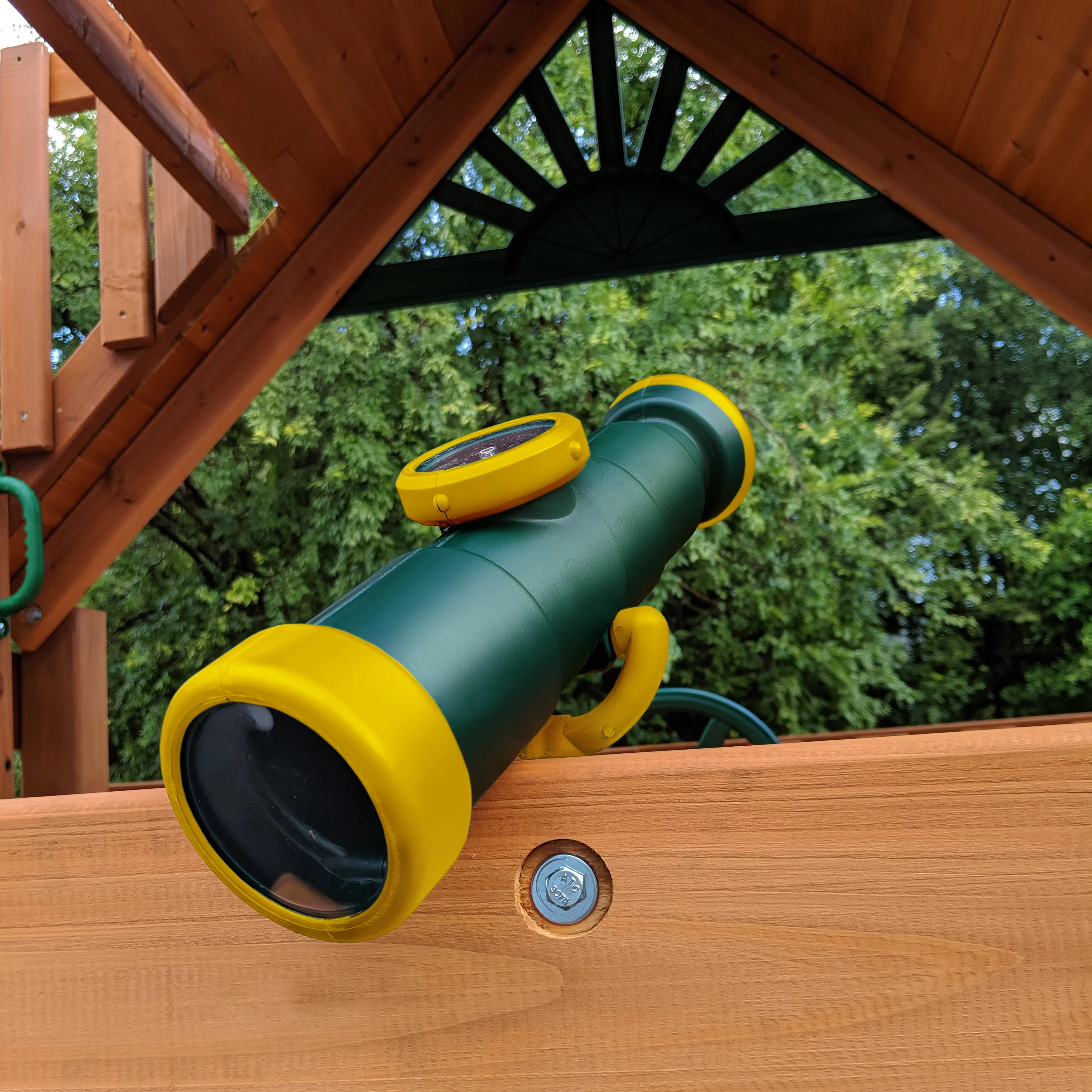 Swing-N-Slide WS 4650 Non-Magnifying Telescope with Compass Swing Set Toy, Green and Yellow