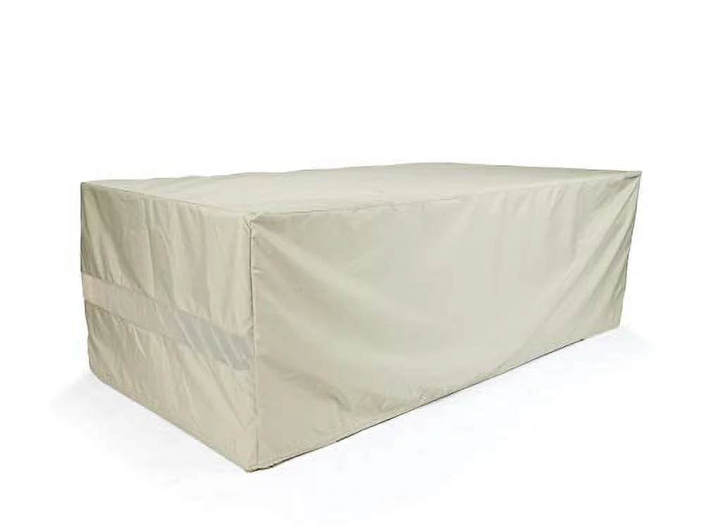 Covermates Rectangular Accent Table Cover - Heavy-Duty Polyester, Weather Resistant, Covered Mesh Vent, Patio Table Covers-Ripstop Grey