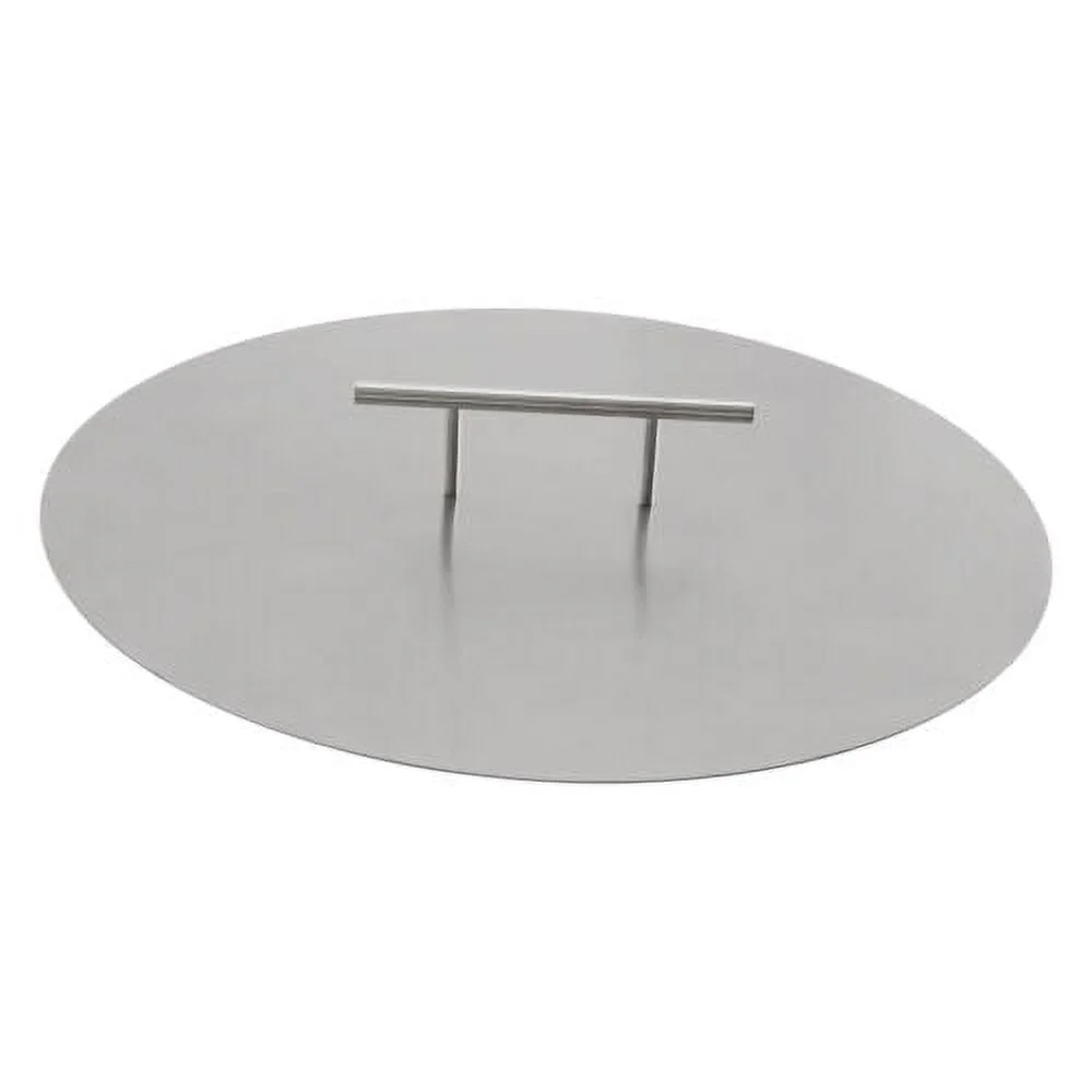 Fire Pit Lid Foldable Cover 304 Stainless Steel Burner Pan Lid Round