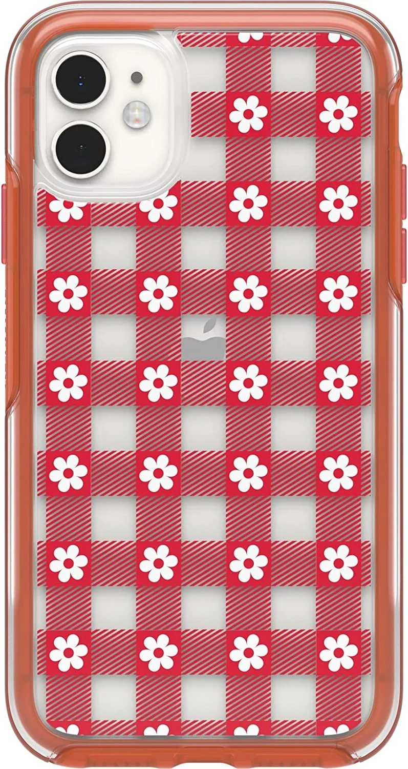 OtterBox iPhone 11 Symmetry Series Case - PICNIC DAISY, ultra-sleek, wireless charging compatible, raised edges protect camera & screen