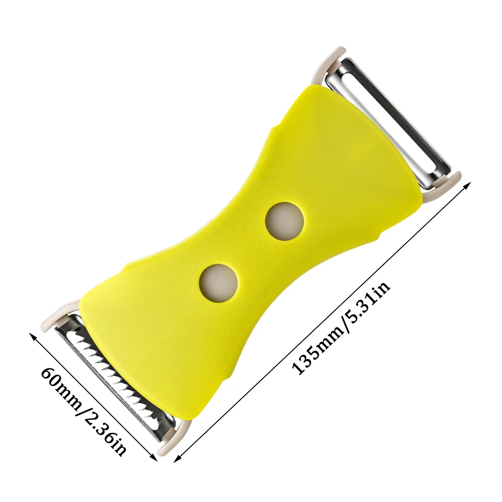 TIIFSWHS 2 In 1 Multi Function Stainless Steel Vegetable Grater Peeler Vegetable Fruit Peeler Kitchen Slicer Three in One Grater Potato Grater Compost Shder Manual Suction Shder S