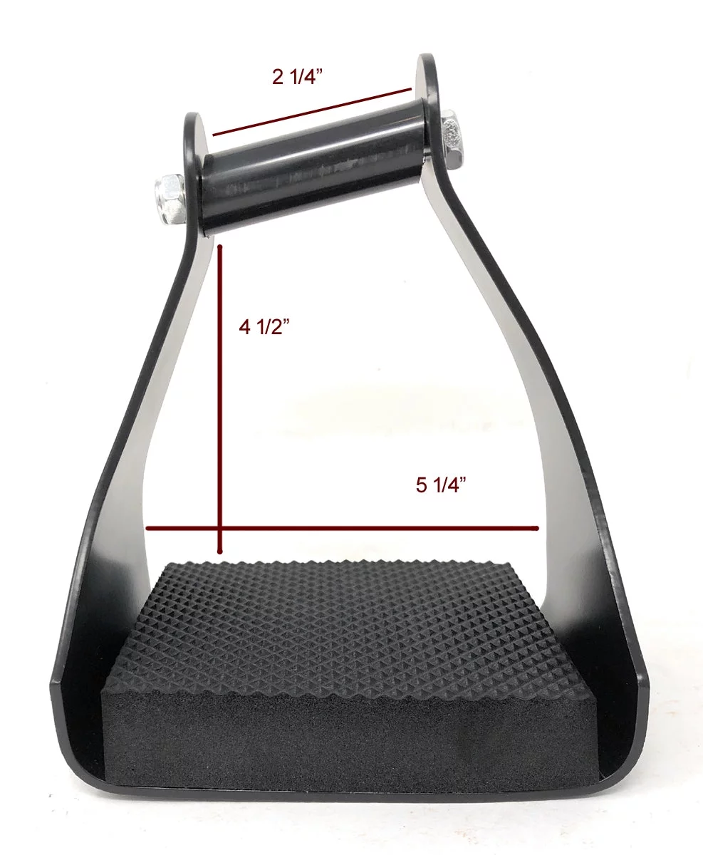 AJ Tack Angled Aluminum Endurance Trail Stirrups 3