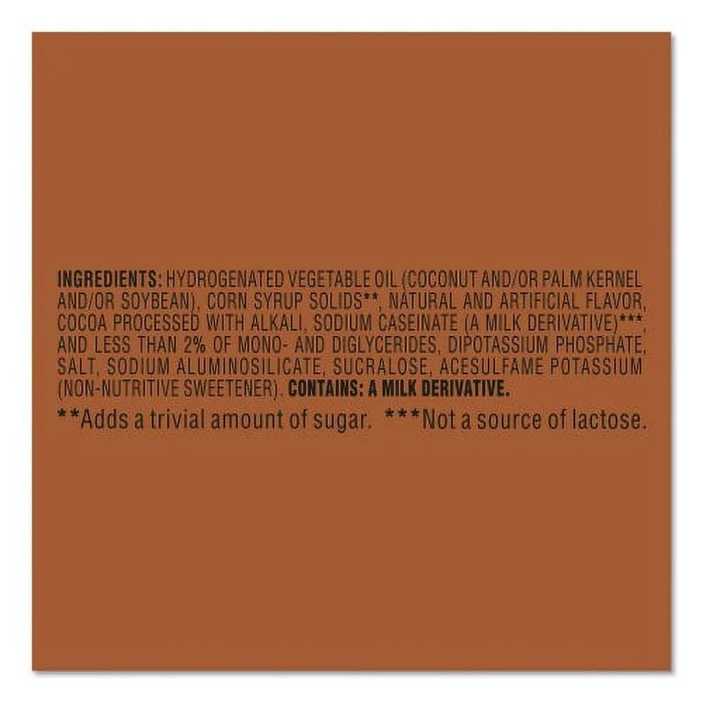 Coffee-mate Sugar Free Chocolate Creme Powdered Creamer, 10.2 oz, Each