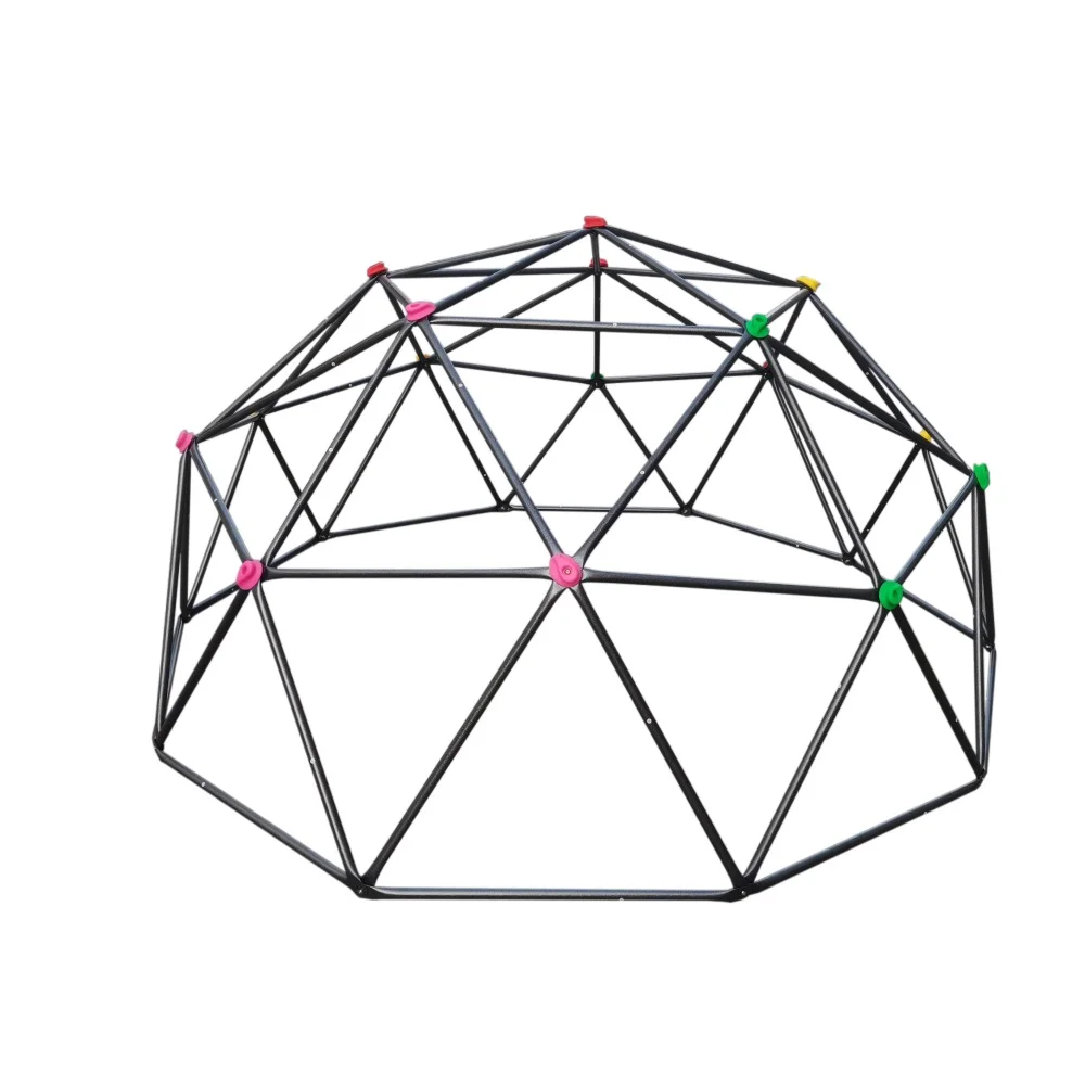 XCF006 Ten sided climbing frame for outdoor playground for age 3+ climber with Colorful Climbing Stones 10ft