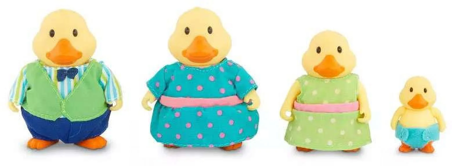 Li'l Woodzeez Famileez Quickquack Duck Family & Storybook Figure Set