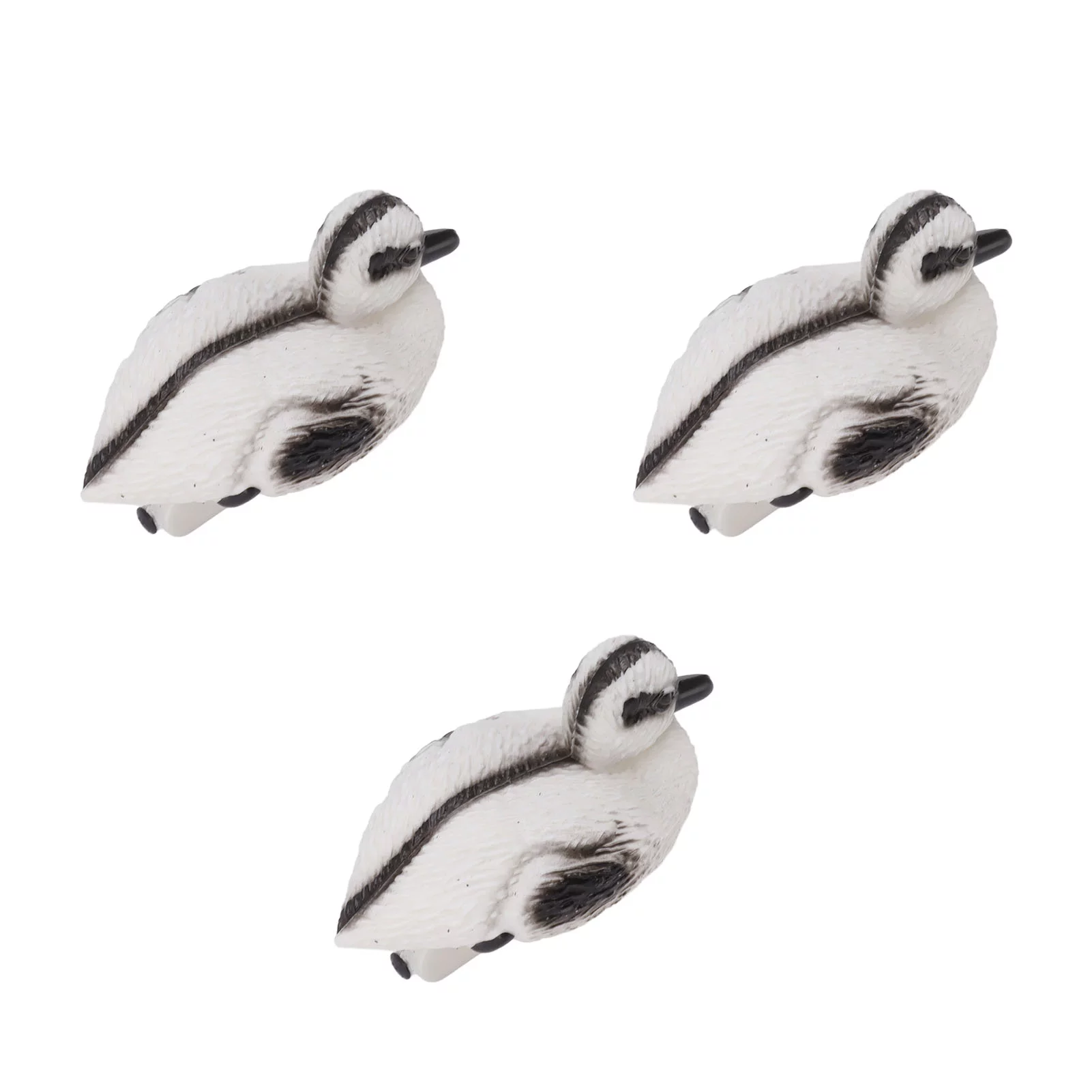 Ouitble Floating Yellow Duckling Statue, 3Pcs Realistic Plastic Duck Fish Pond Ornament for Garden Swimming Pool Fishing Pond Water Decoration (Type C)