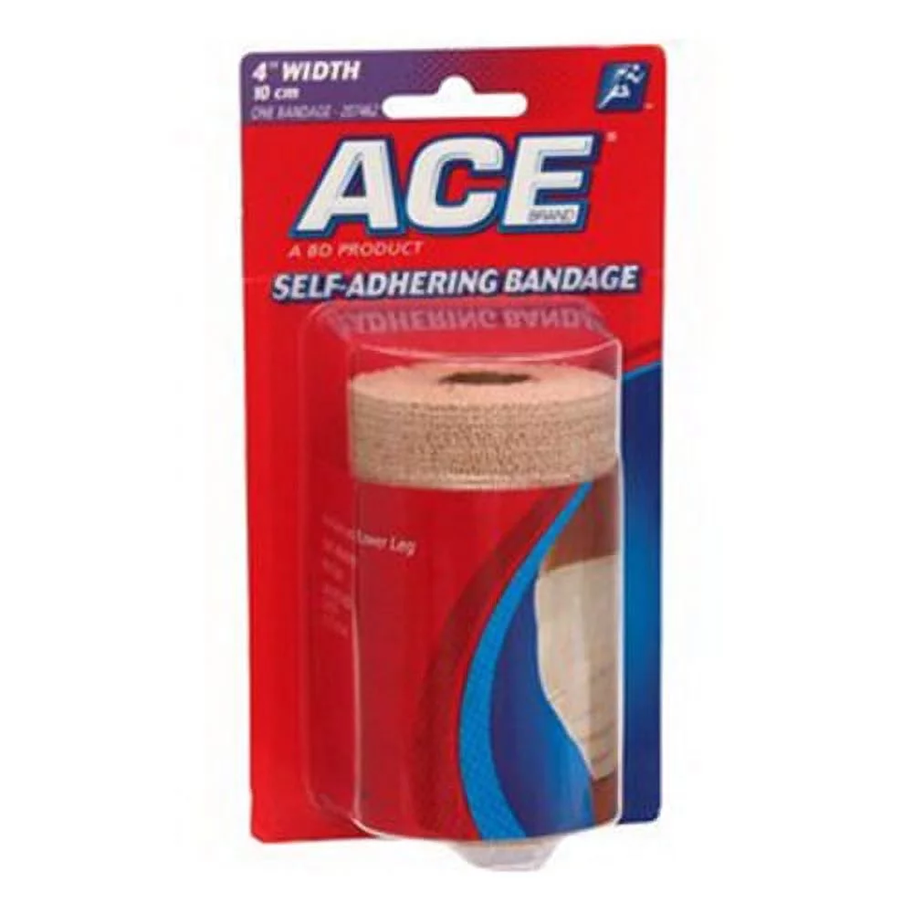Ace Self Adhering Elastic Bandage 4 Width, 1 Ea, 3 Pack